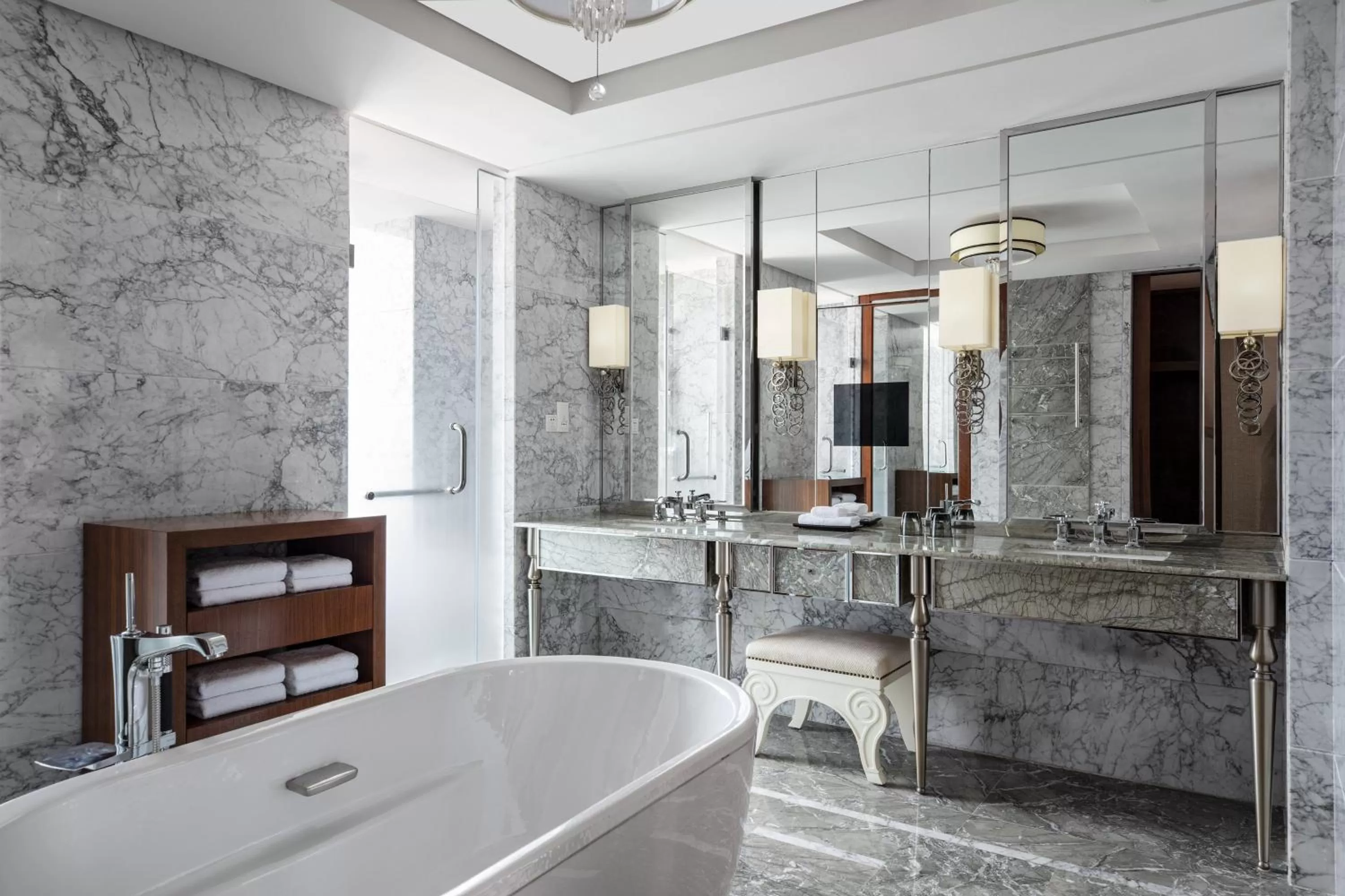 Bathroom in Sheraton Qingdao Jiaozhou Hotel