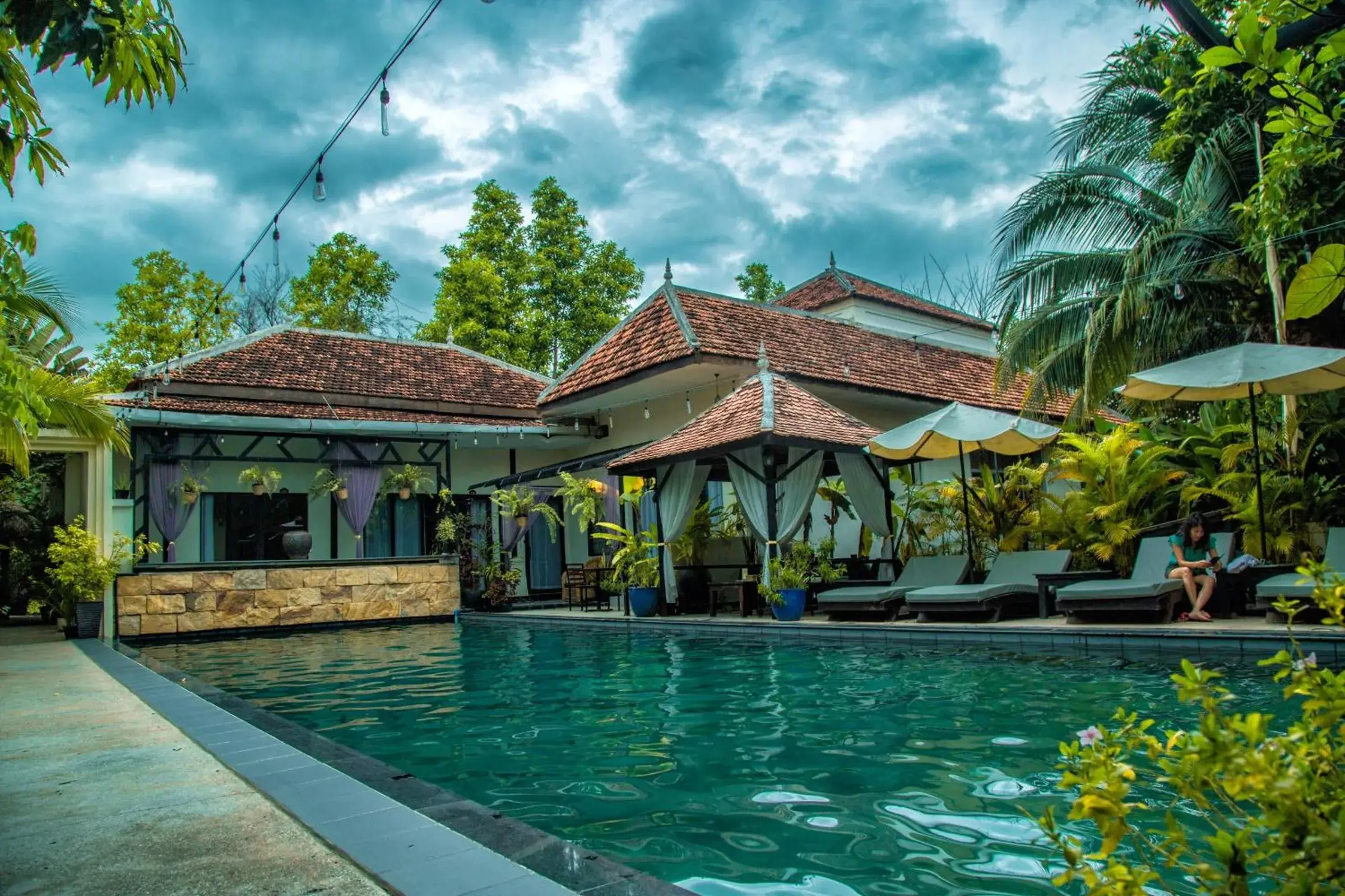 Swimming pool, Property Building in The Sanctuary Villa Battambang