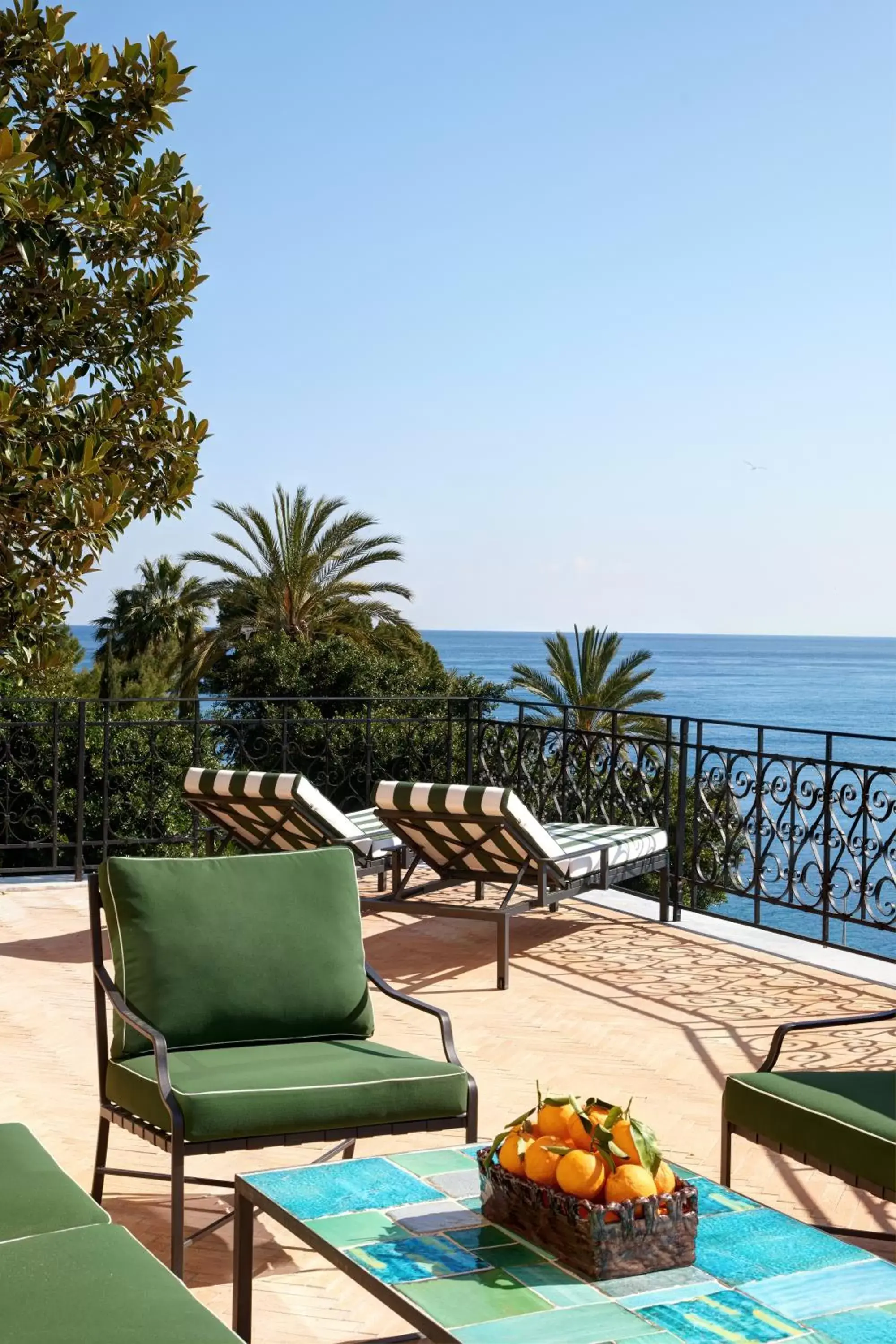 Balcony/Terrace, Sea View in Rocco Forte Villa Igiea