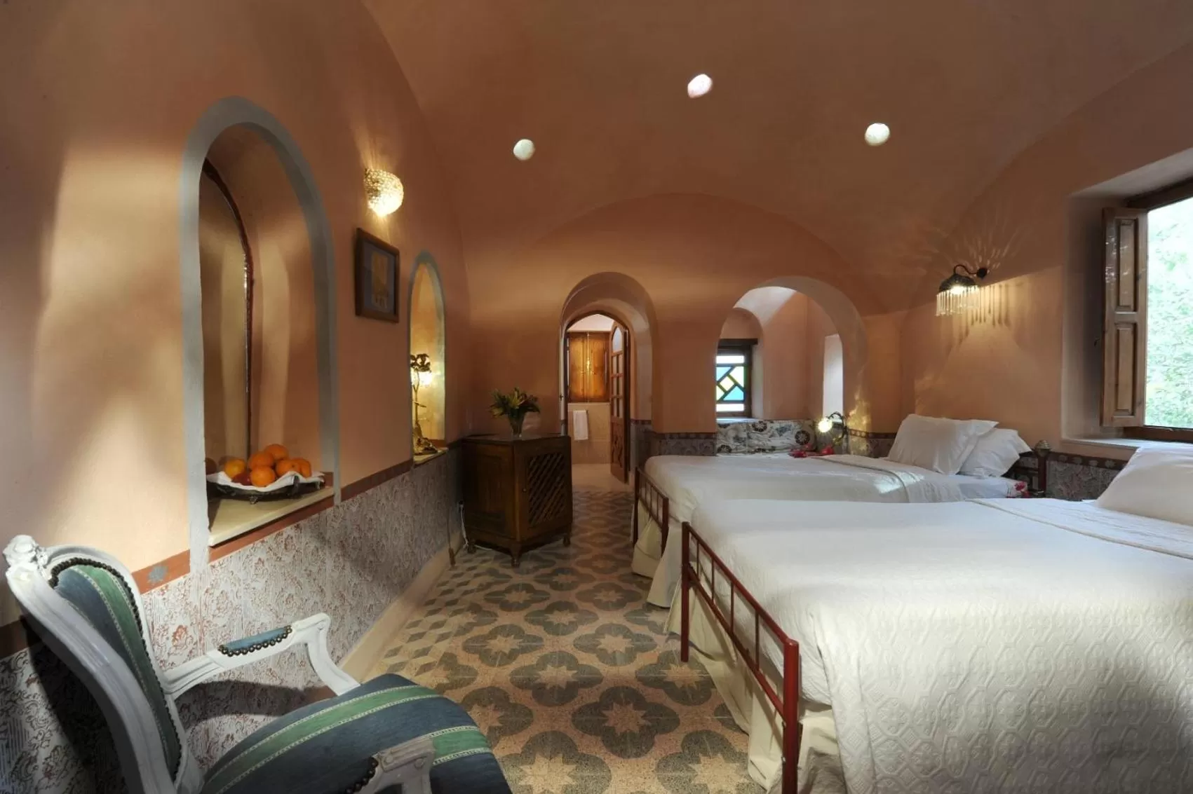 Photo of the whole room, Bed in Al Moudira Hotel