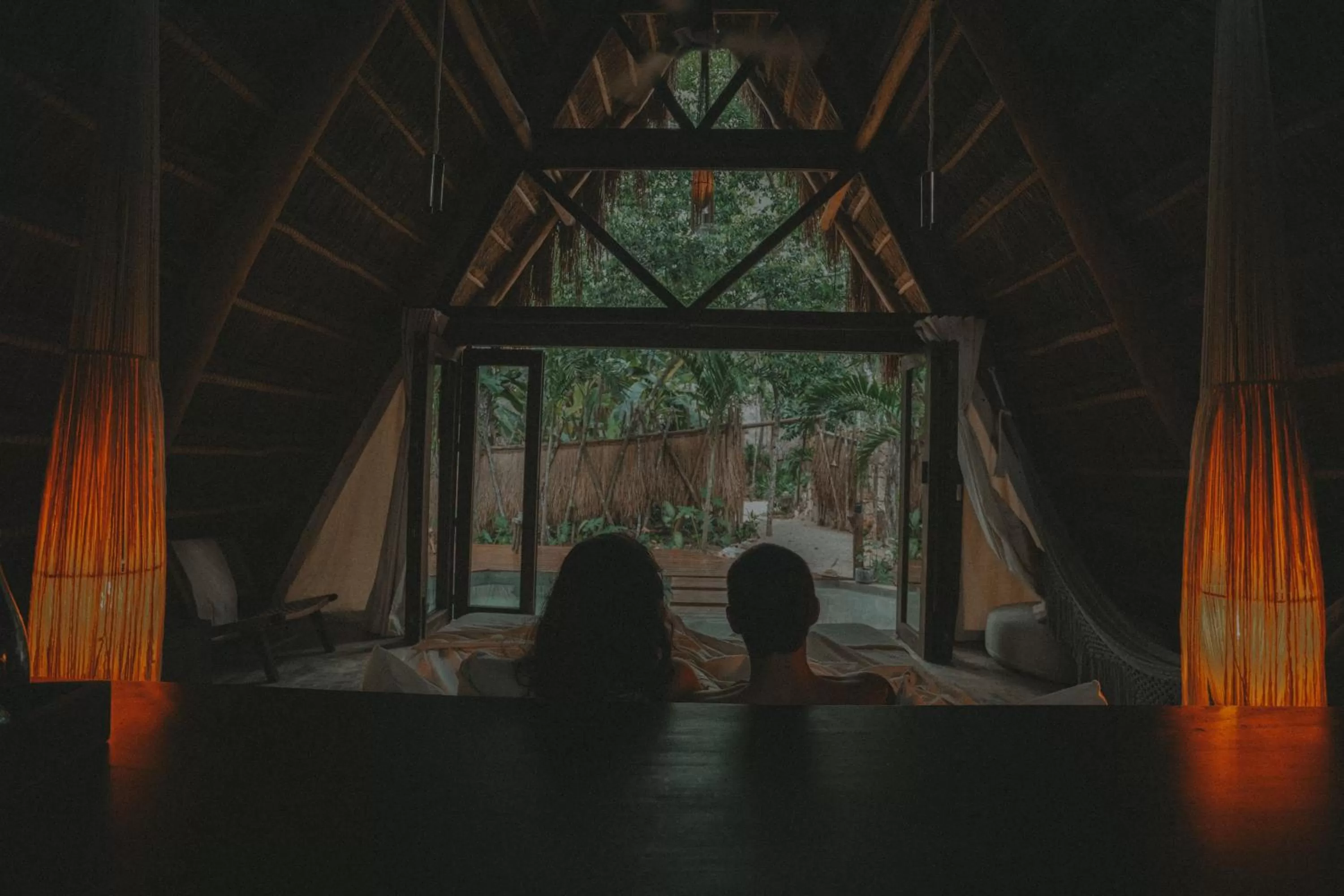 Garden view in Naya Bacalar