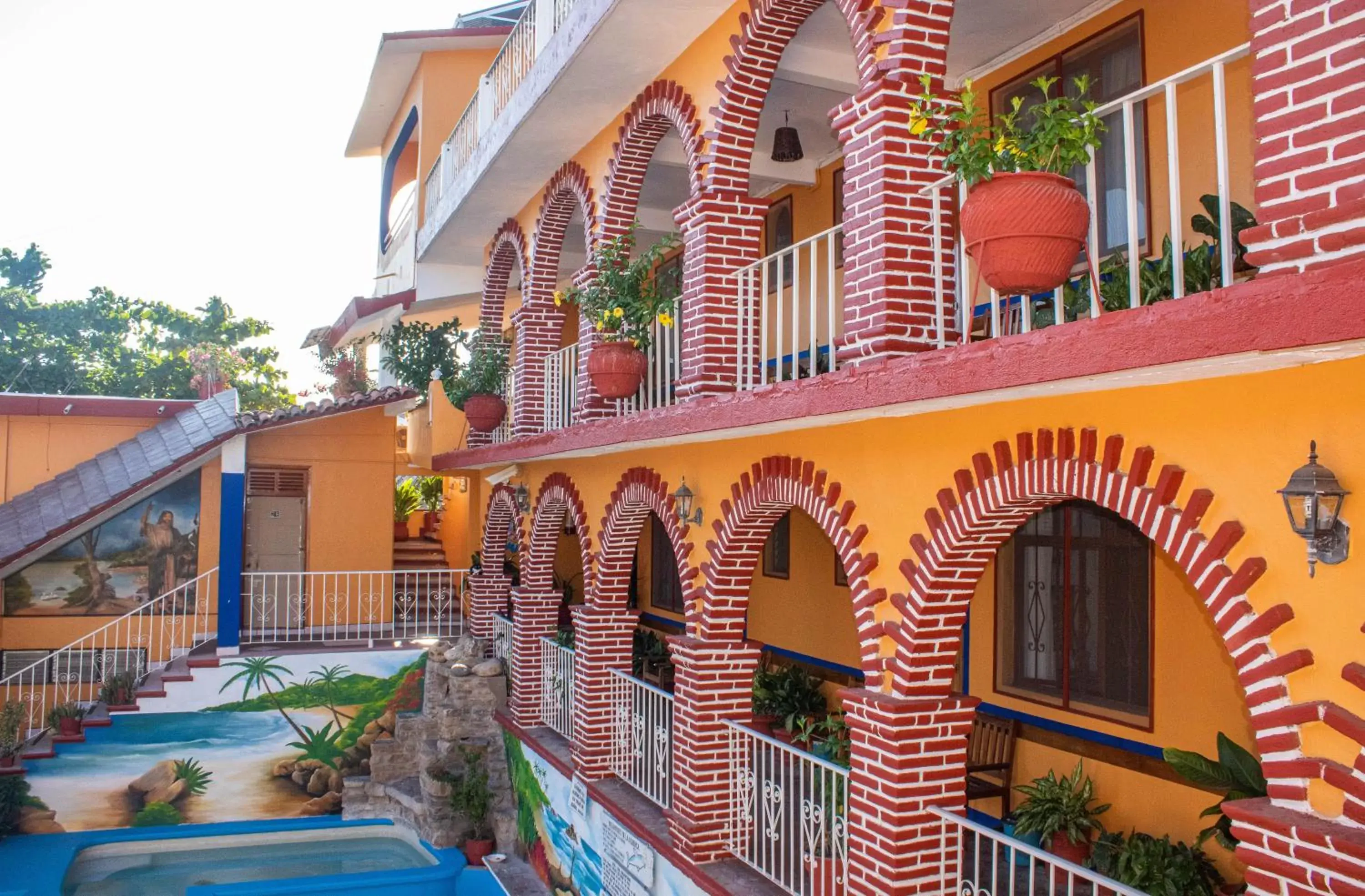 Balcony/Terrace, Swimming Pool in Hotel San Juan