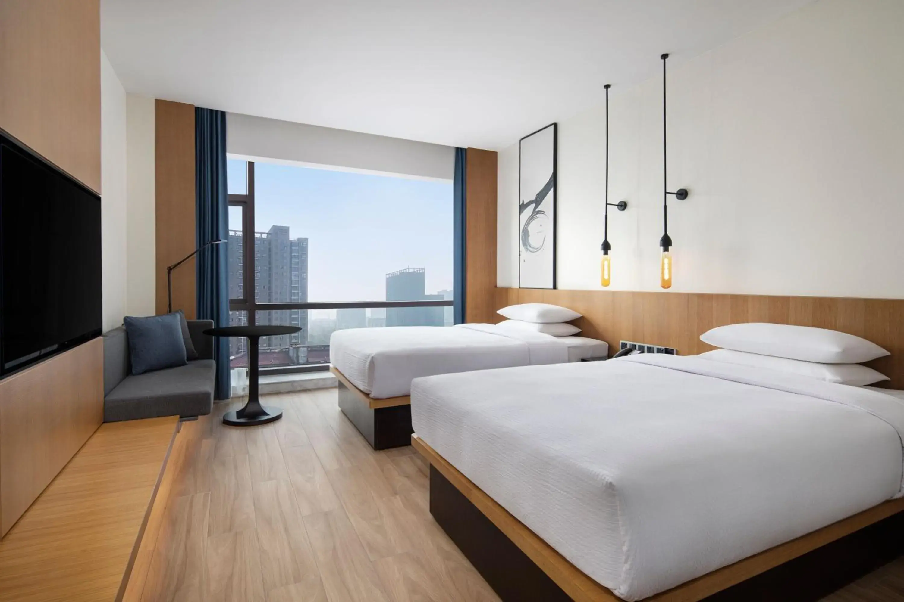 Photo of the whole room, Bed in Fairfield by Marriott Hangzhou Xiaoshan