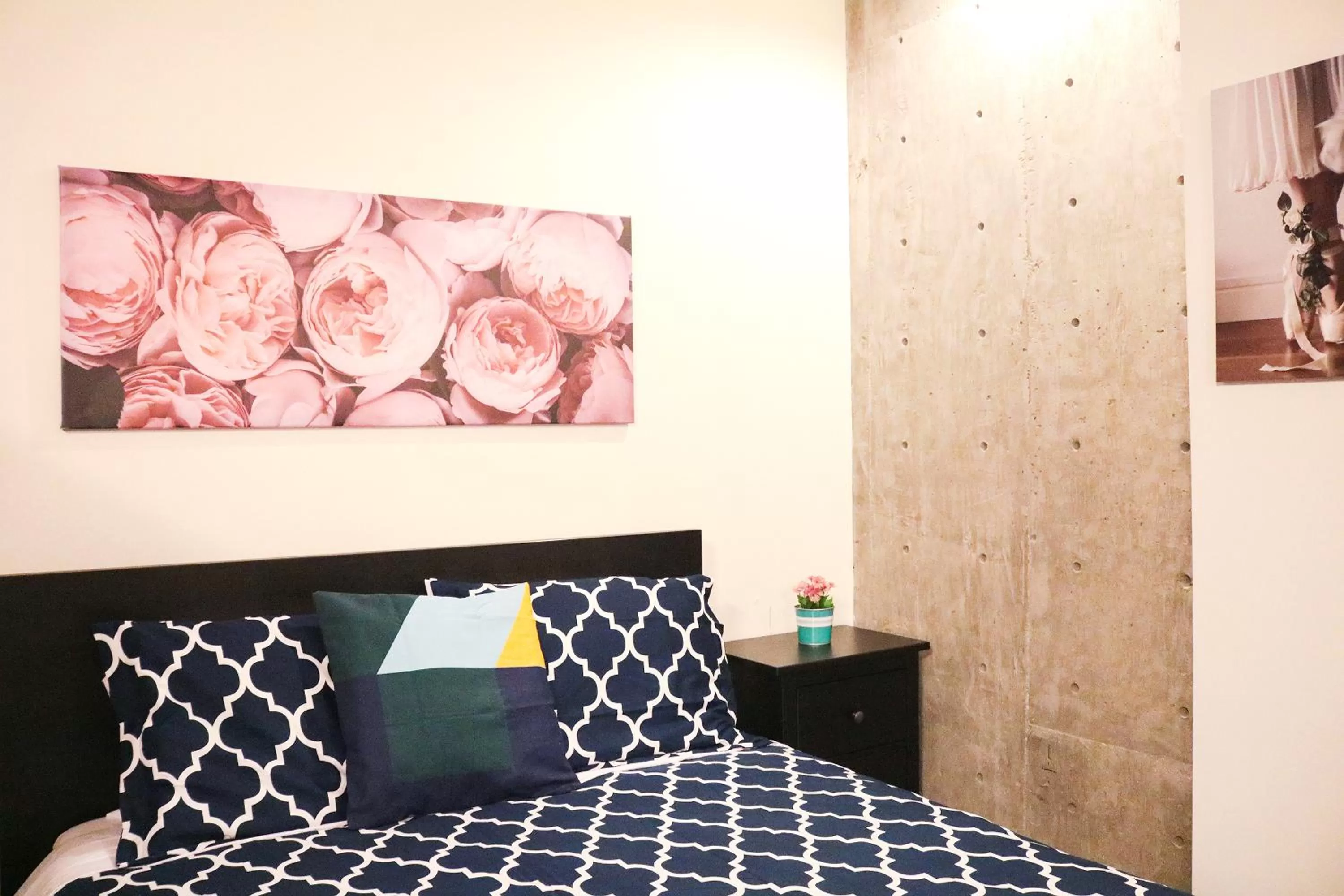 Bed in The Haas Suites