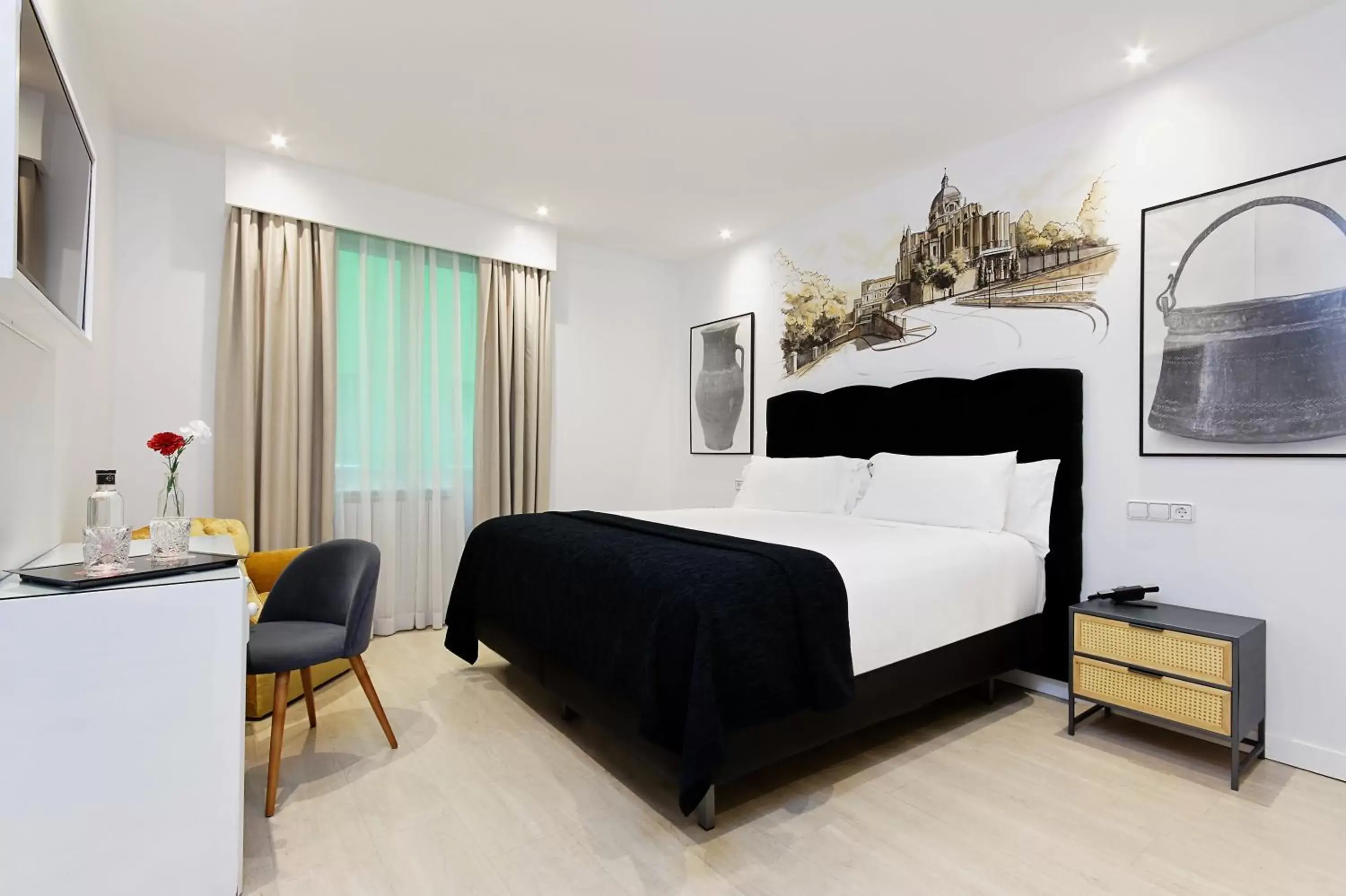 Bedroom, Bed in Hotel Mayorazgo