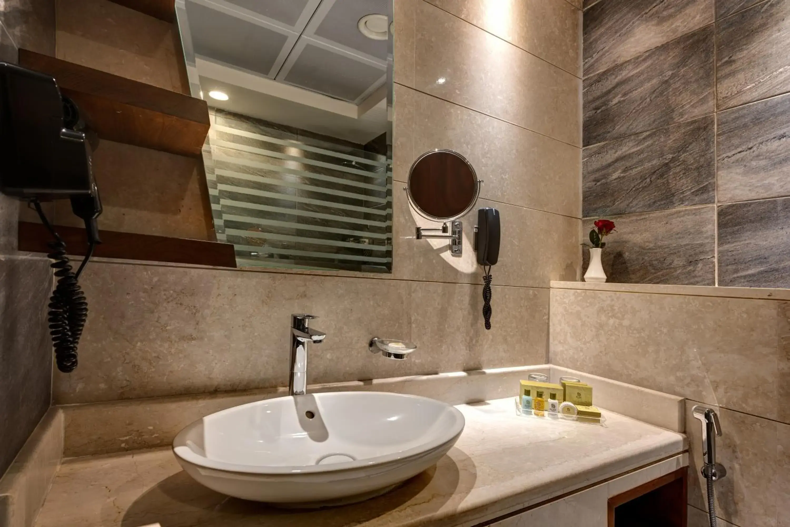 Bathroom in Rose Park Hotel - Al Barsha, Opposite Metro Station