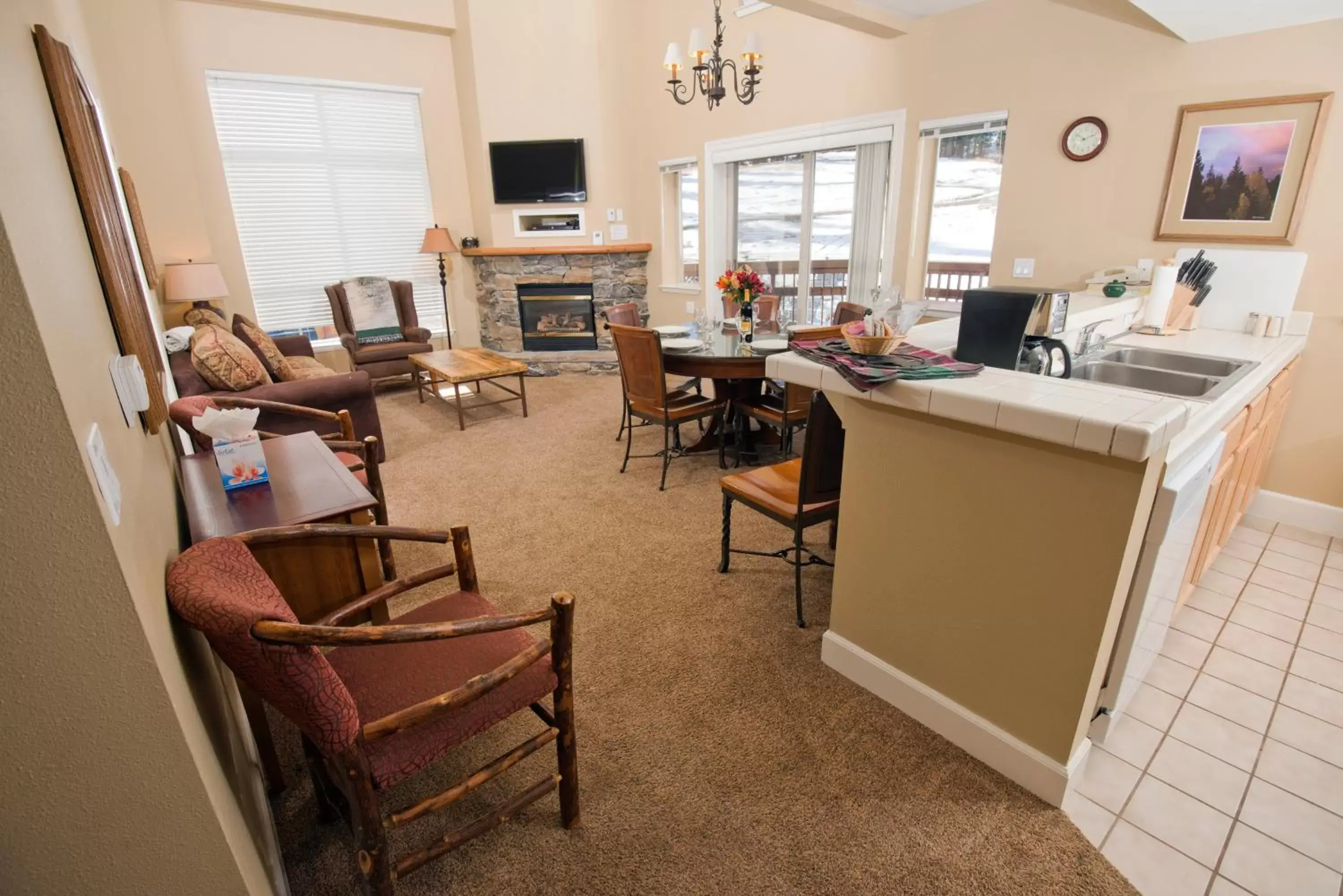 Living room in Kirkwood Mountain Resort Properties