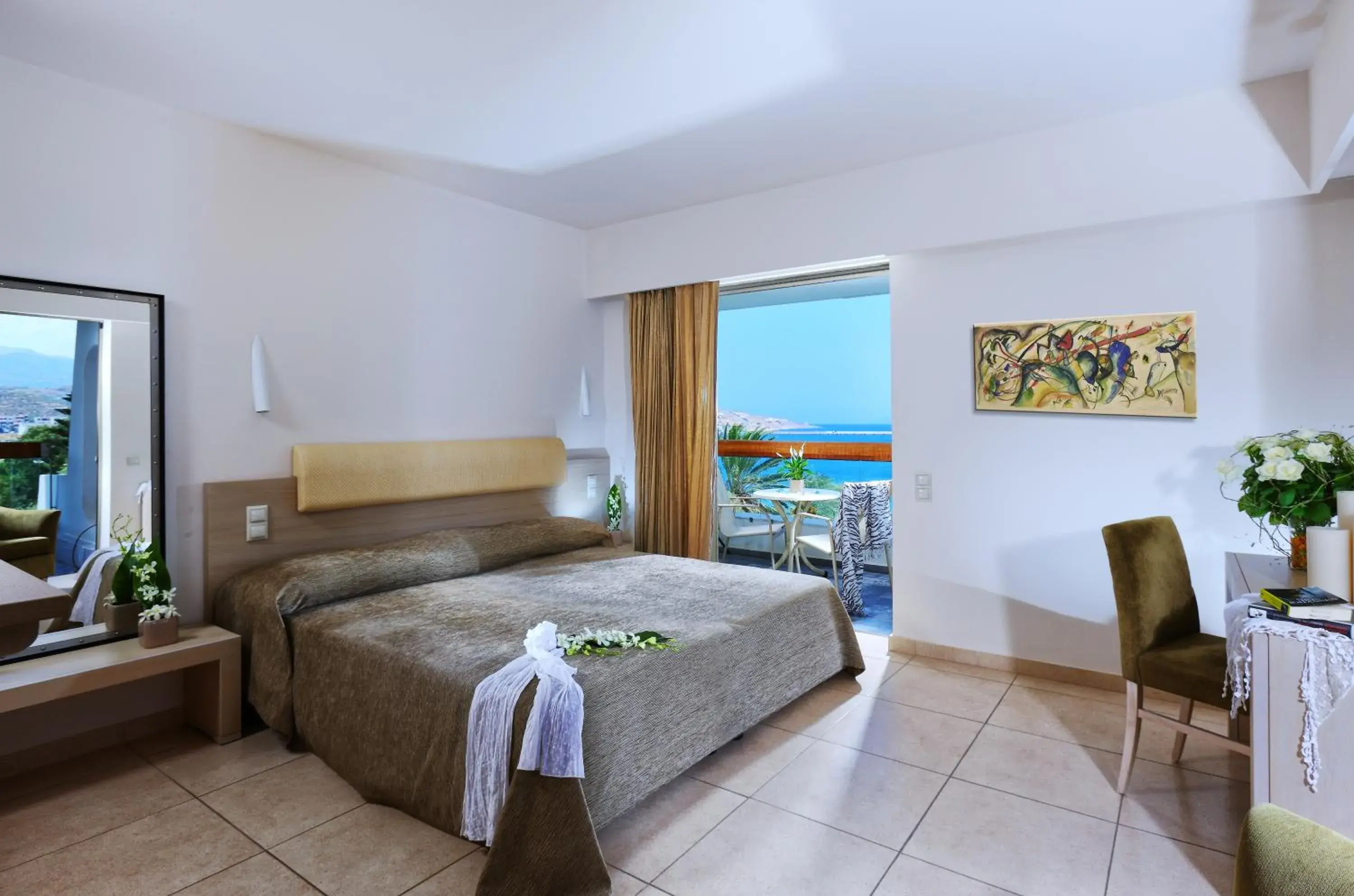 Bedroom in Sitia Beach City Resort & Spa