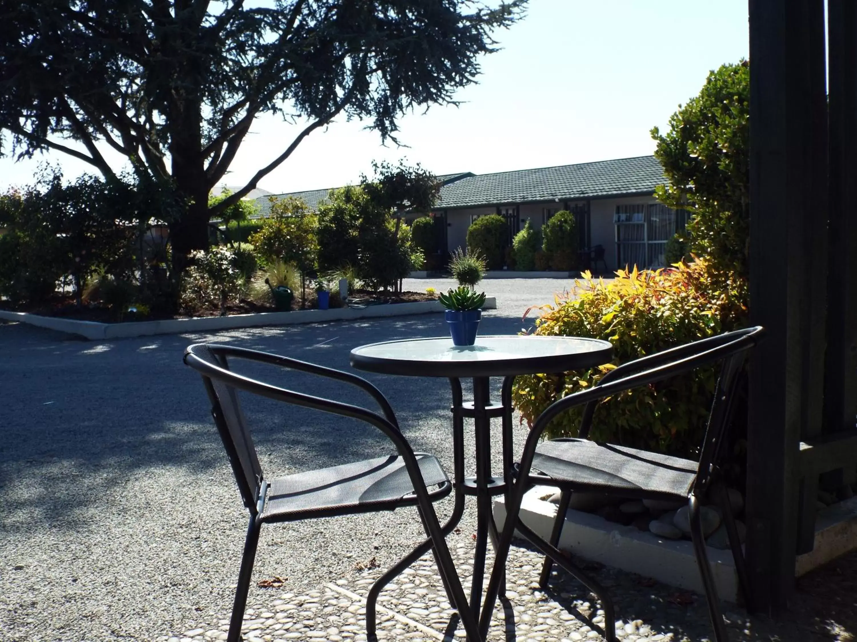 Patio in Andorra Motel