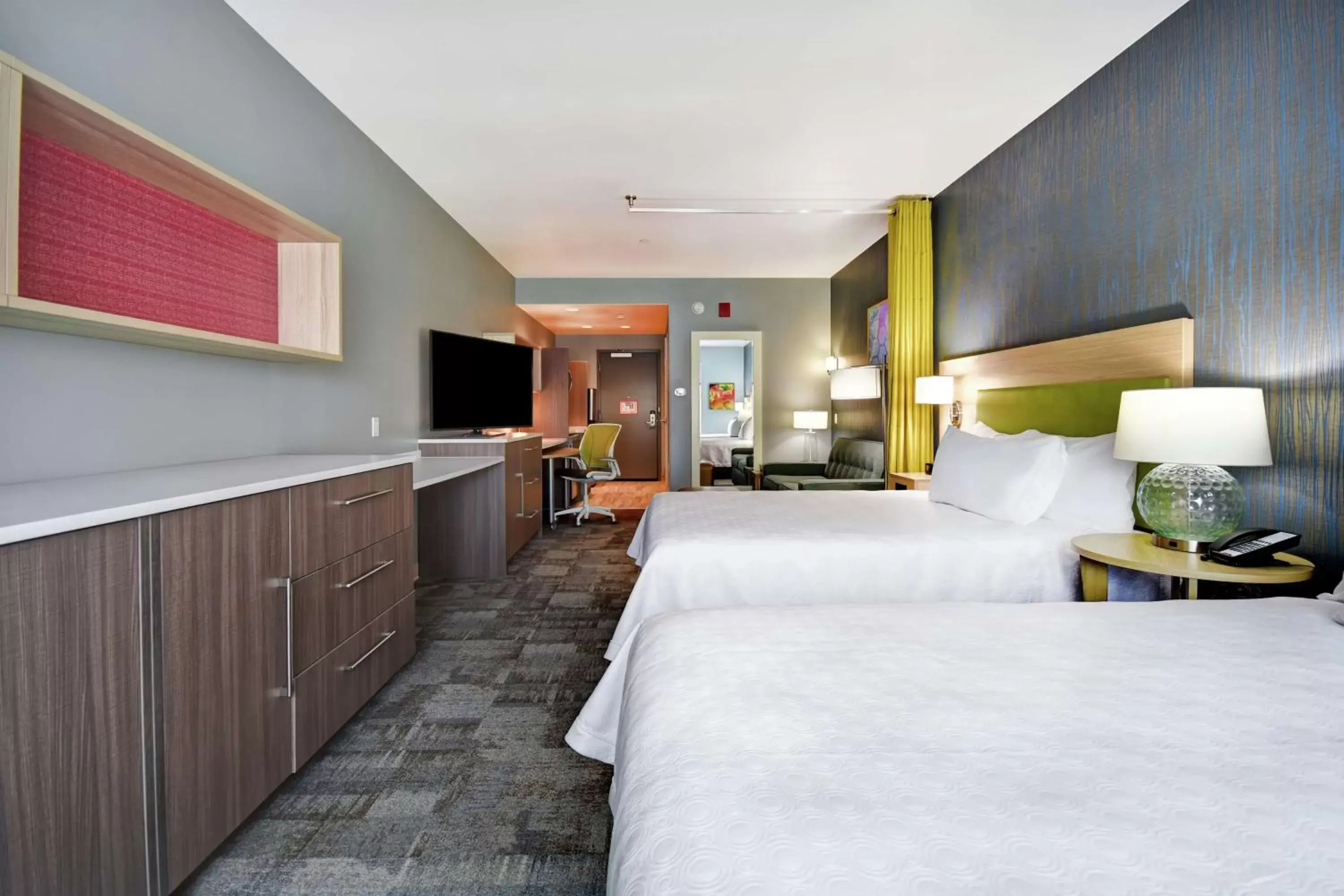 Bed in Home2 Suites By Hilton San Francisco Airport North