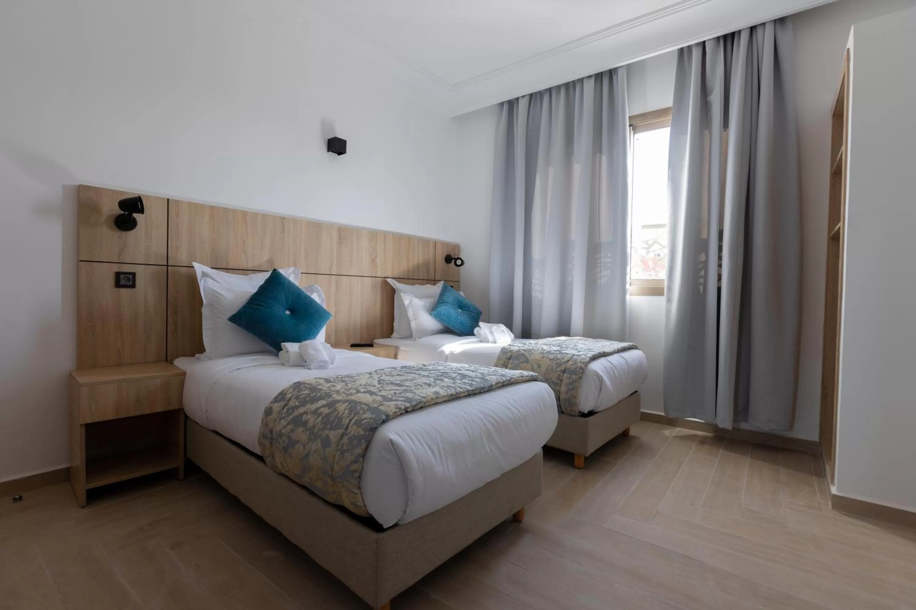 Bed in Karam City Hotel