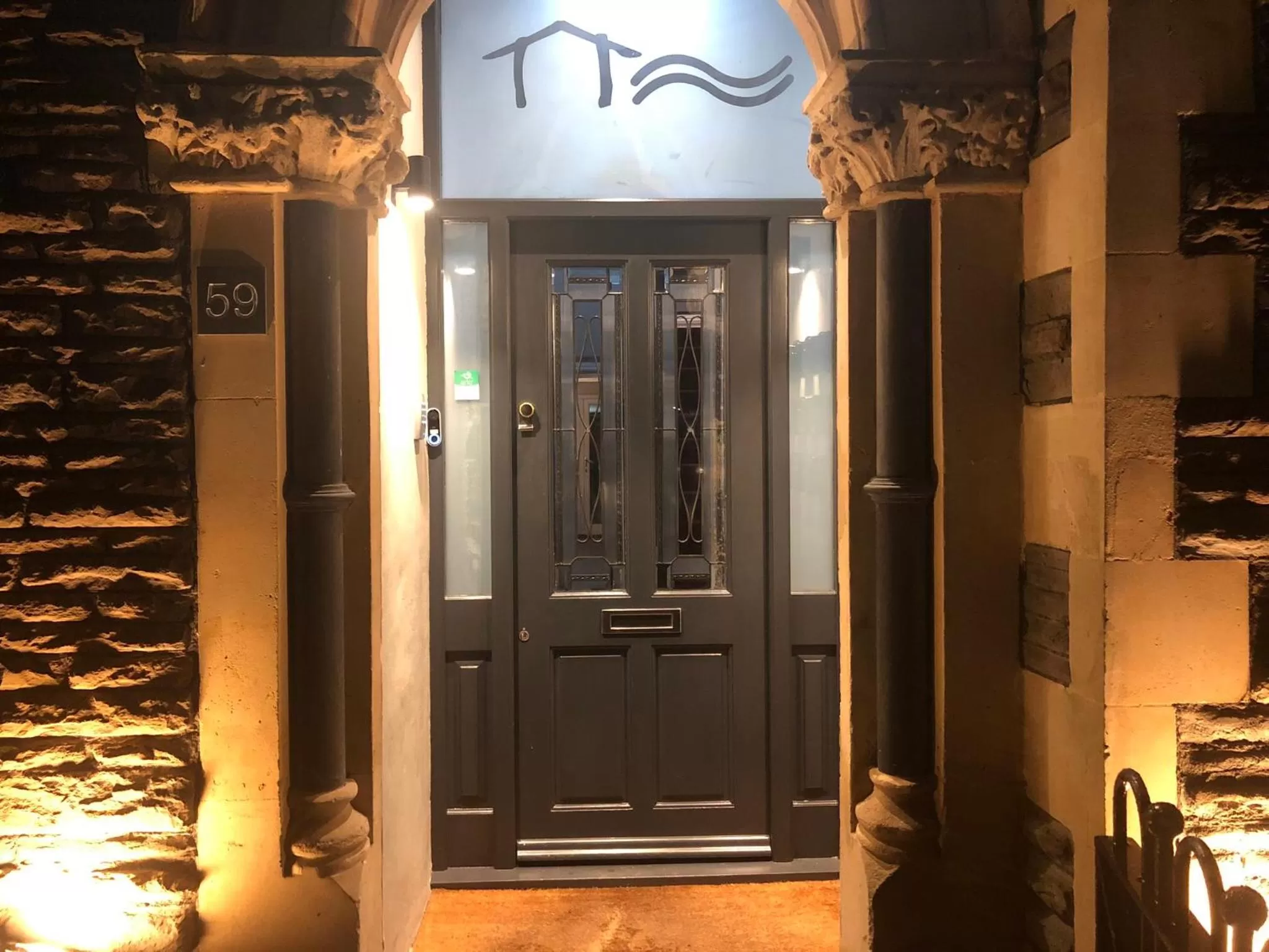 Facade/entrance in The Riverhouse