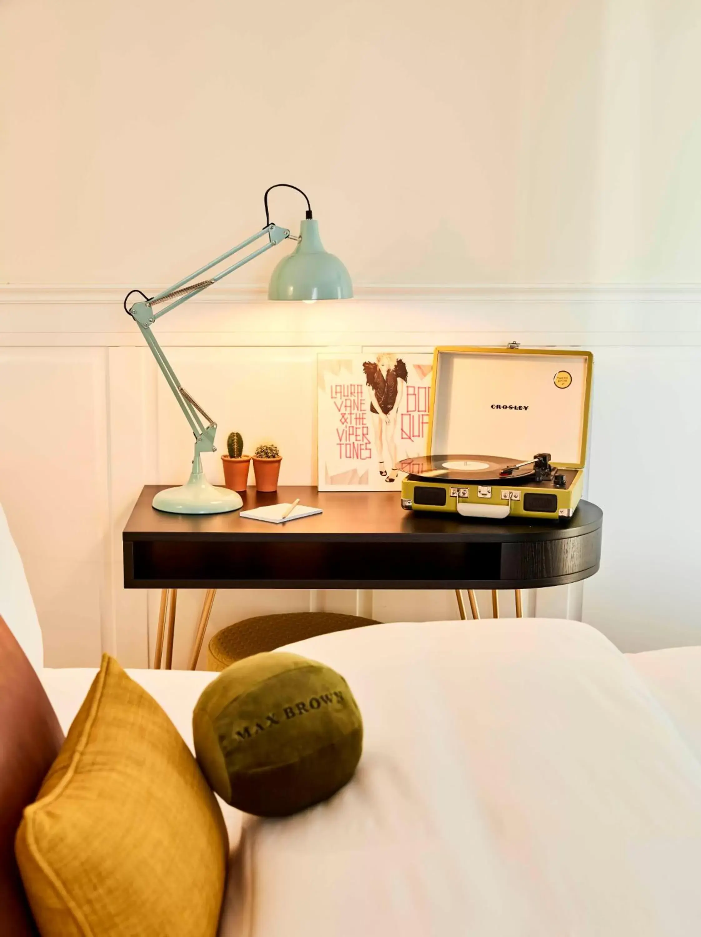 Decorative detail, Bed in Max Brown Hotel Midtown, part of Sircle Collection Decorative detail, Bed in Max Brown Hotel Midtown, part of Sircle Collection