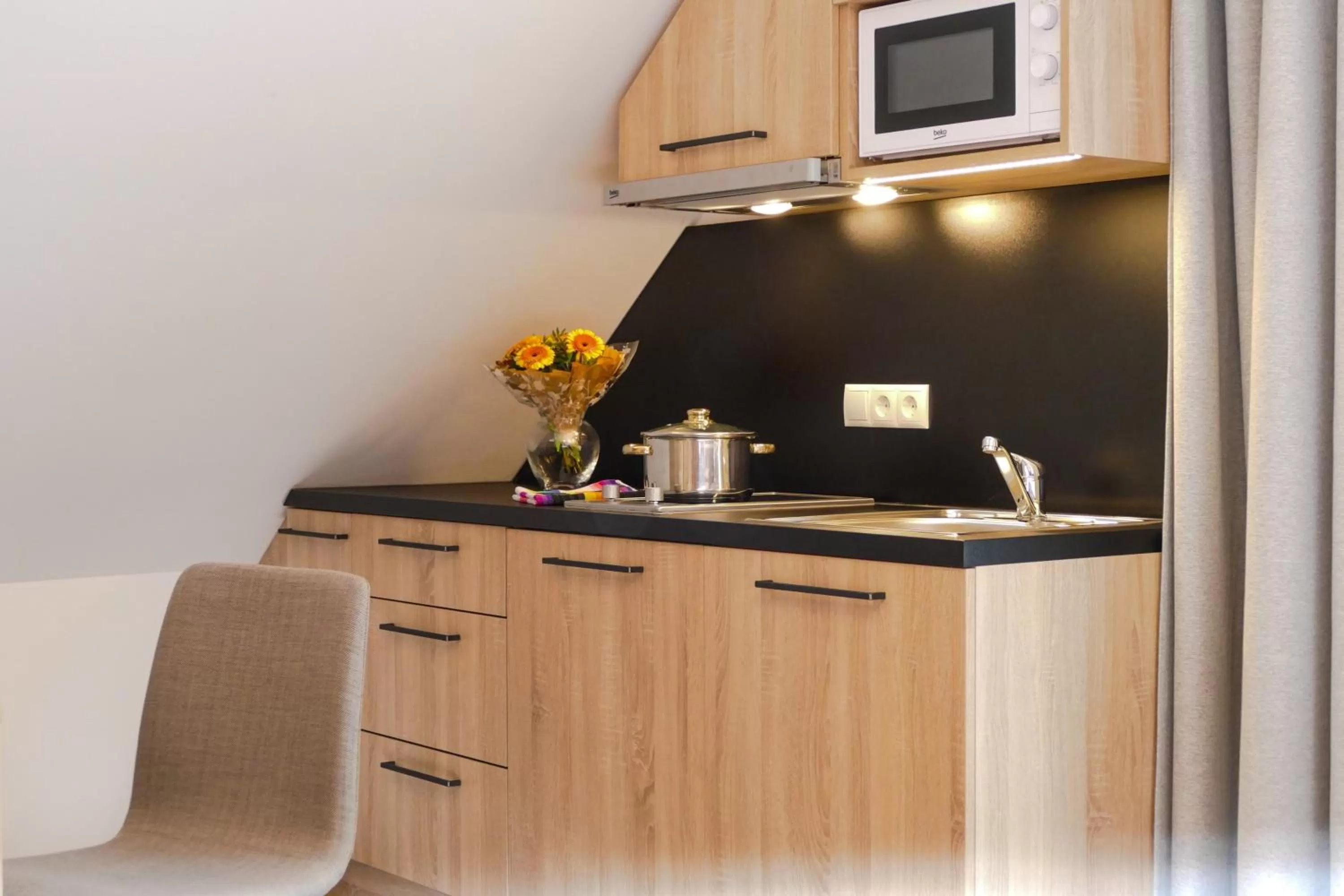 Kitchen or kitchenette in Hotel Landgasthof Lell