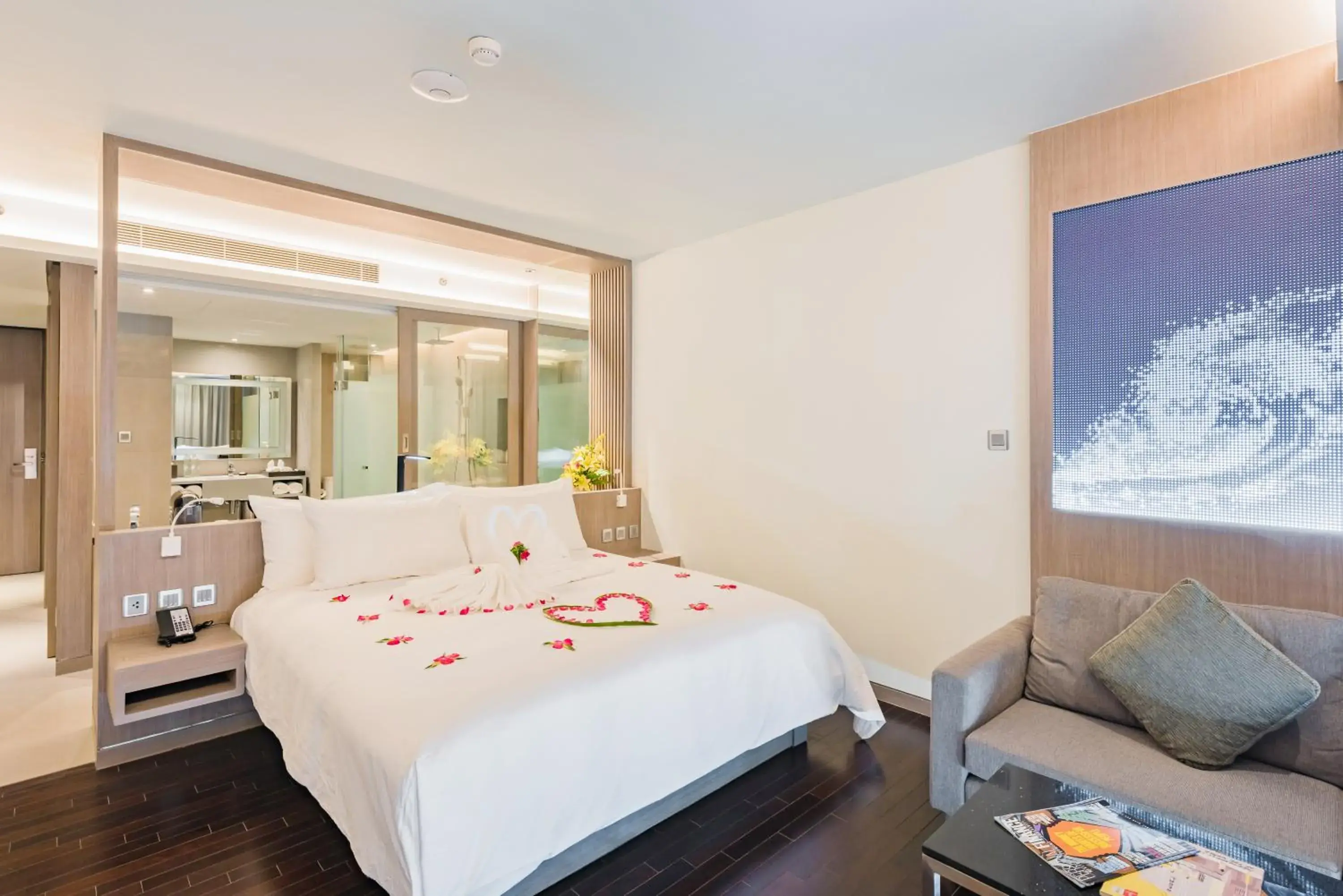 Bed in Oceanfront Beach Resort - SHA Extra Plus
