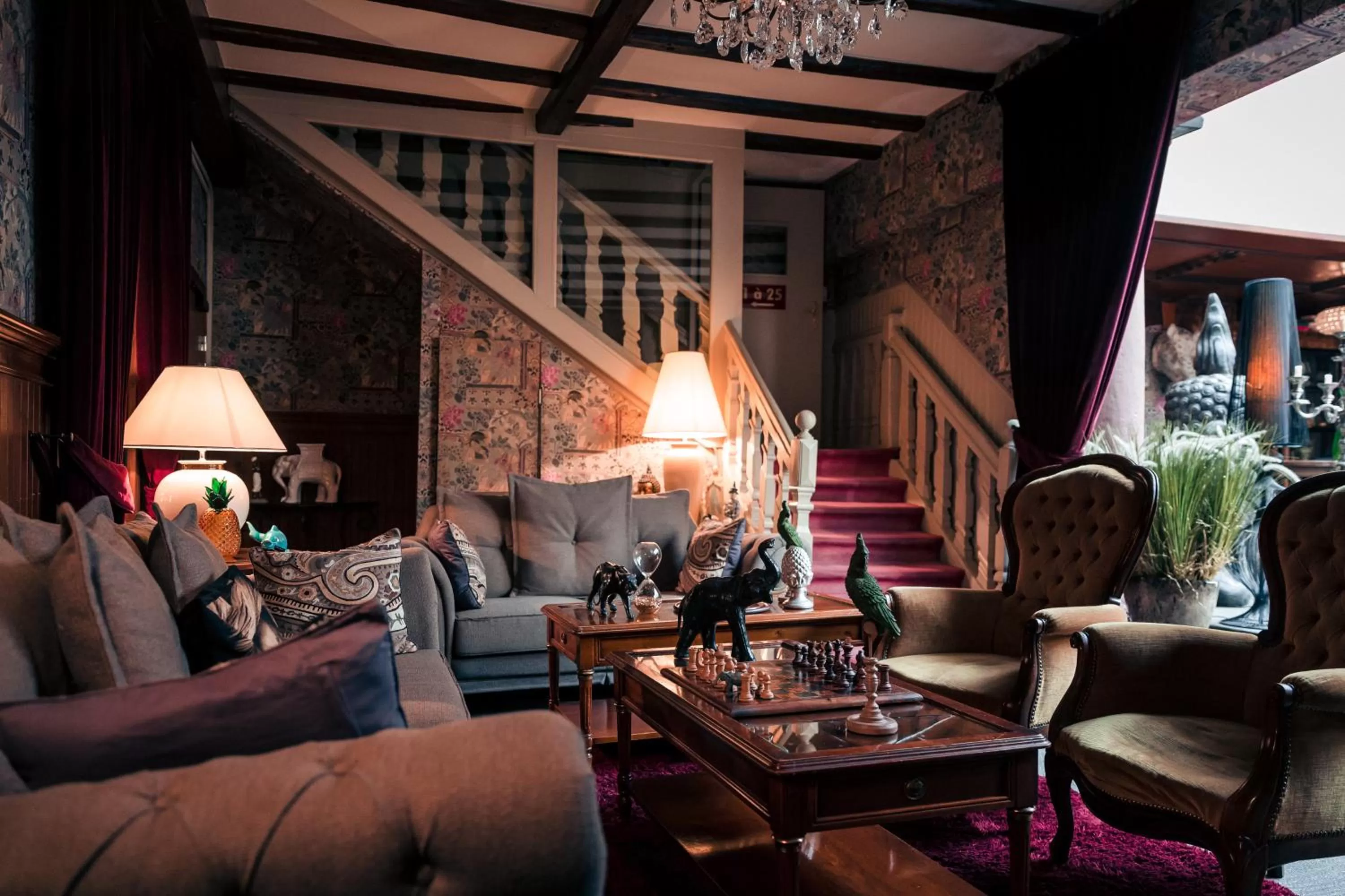 Living room in Hôtel des Deux Clefs