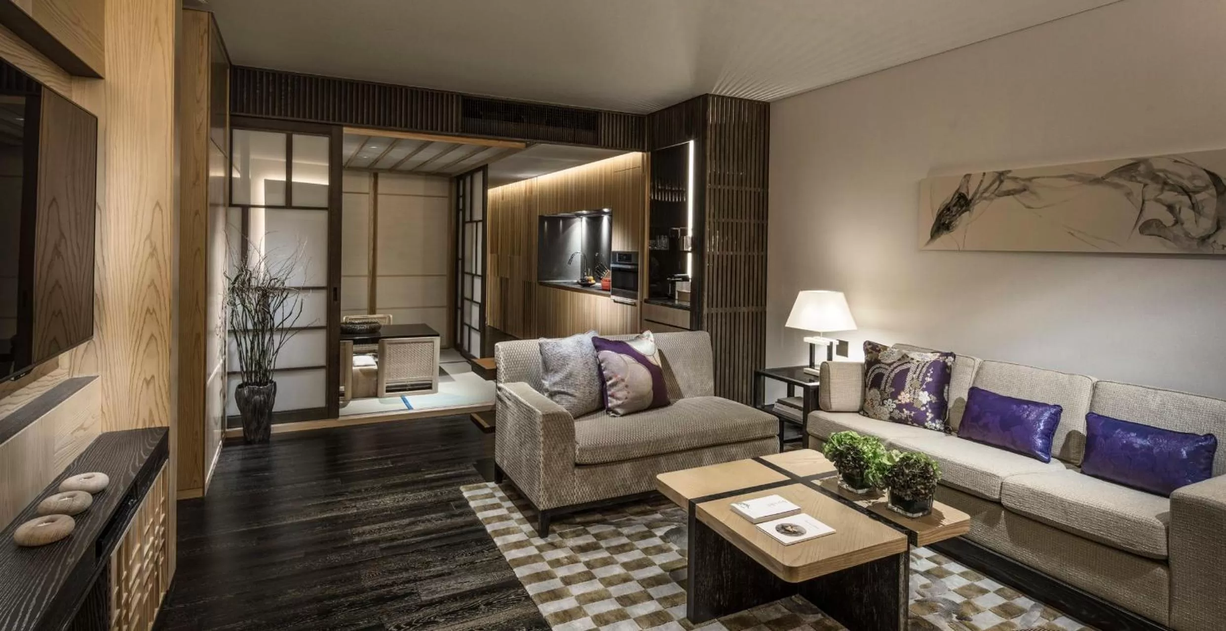 Living room in Four Seasons Hotel Kyoto