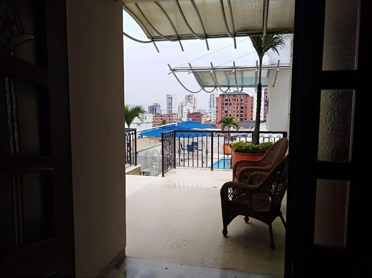 Balcony/Terrace, Pool View in Hotel Buena Vista