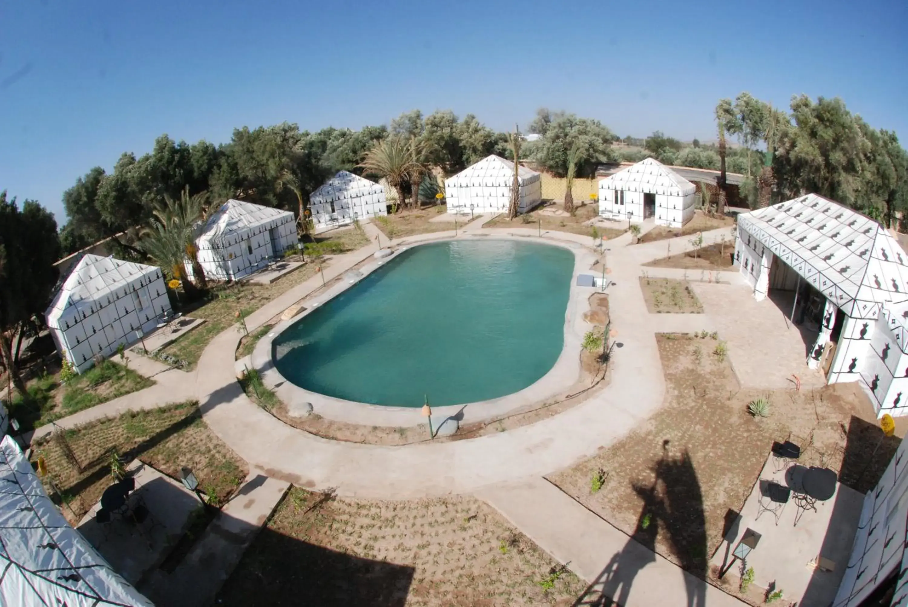 Swimming pool, Pool View in Hotel Dar Zitoune Taroudant