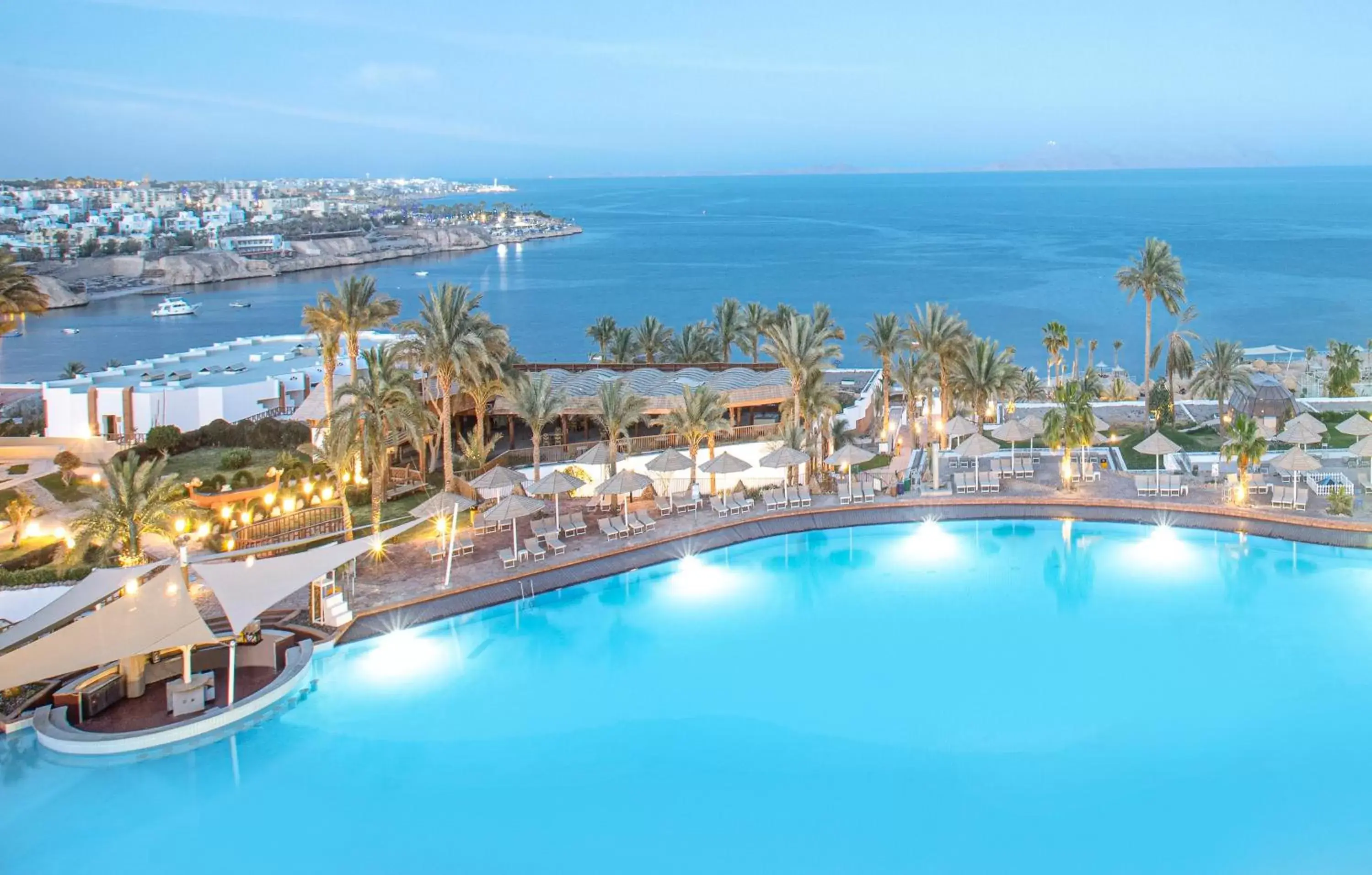 Natural landscape, Pool View in Pyramisa Beach Resort Sharm El Sheikh