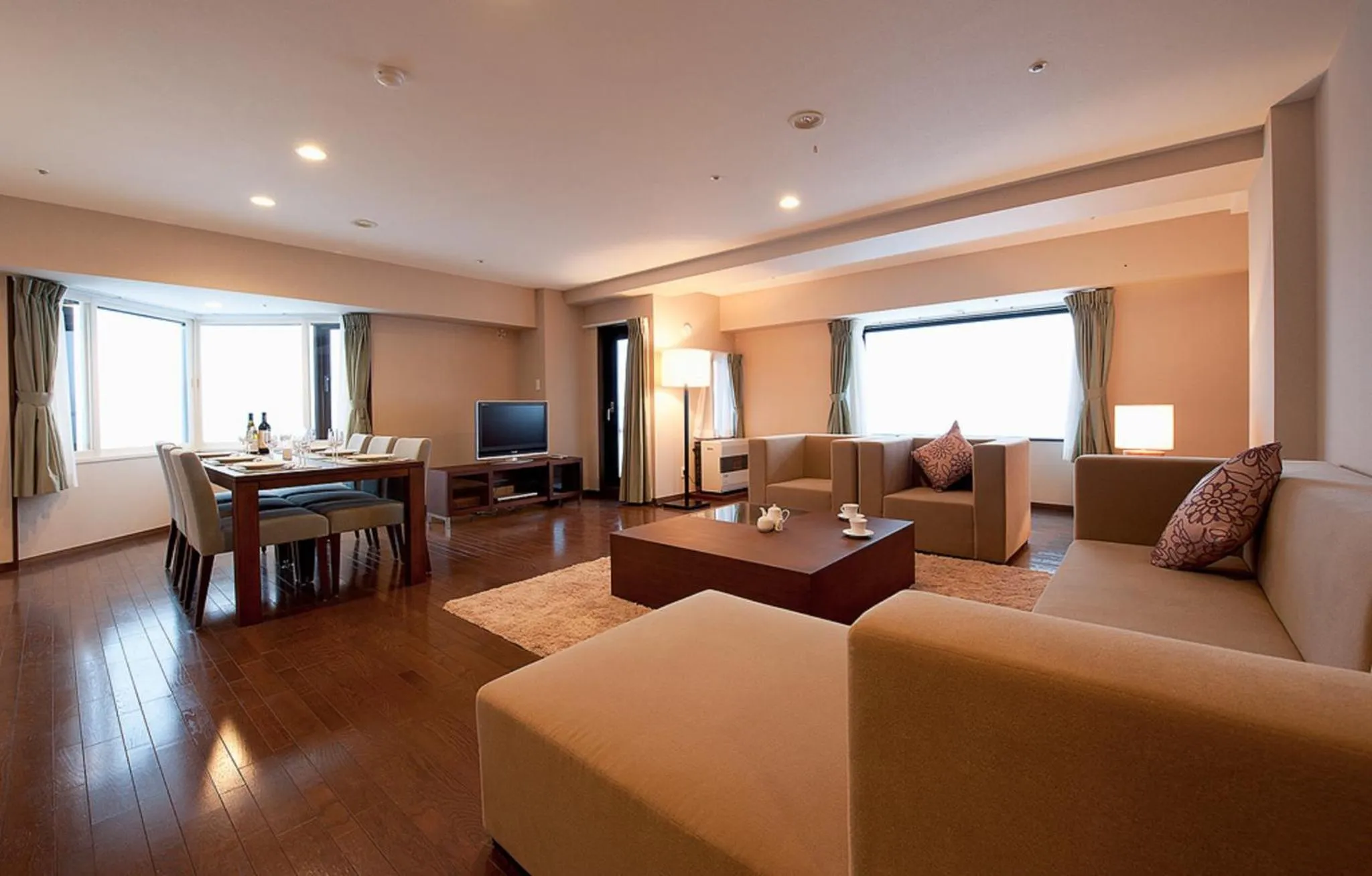 Living room in One Niseko Resort Towers