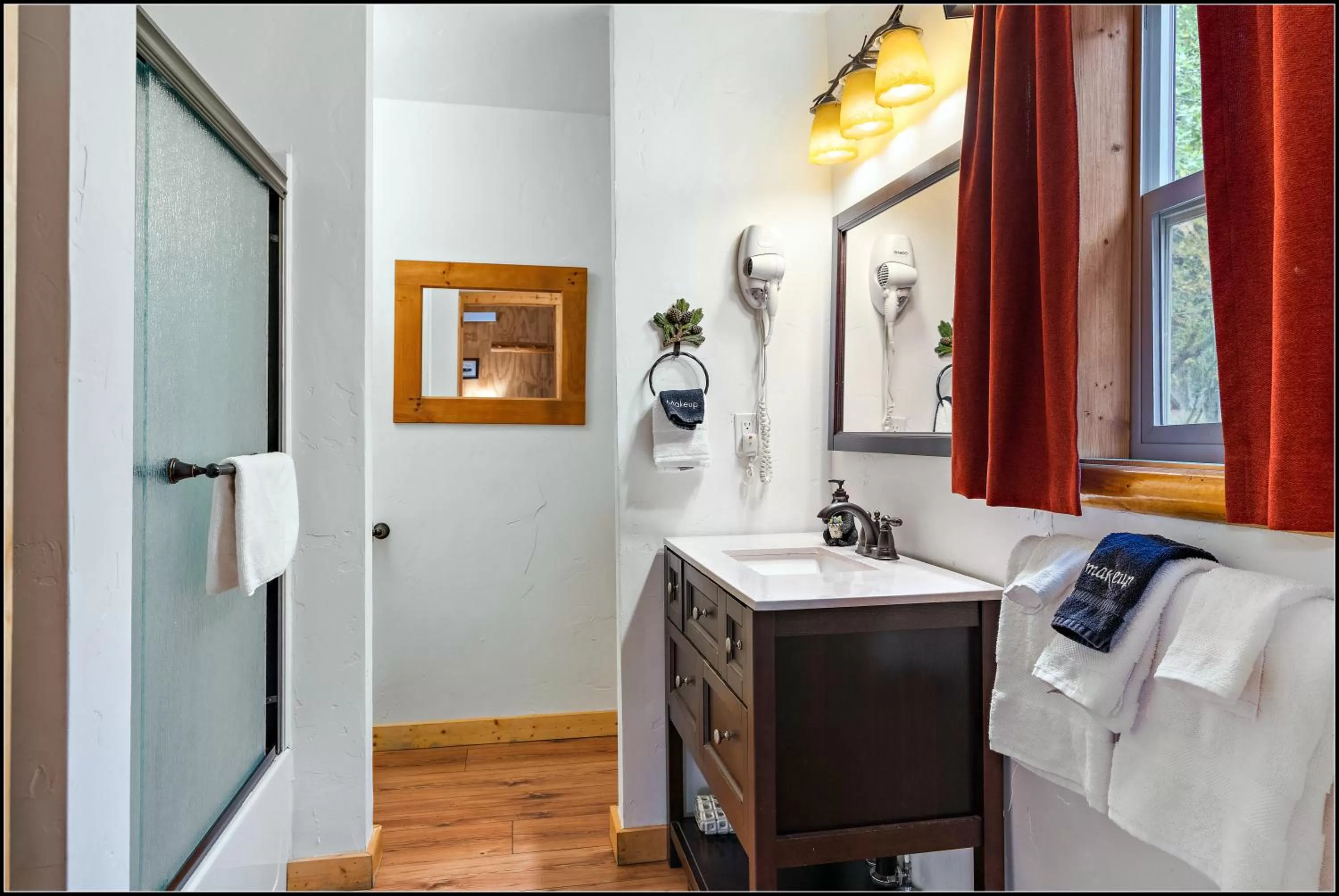 Shower in Brundage Bungalows