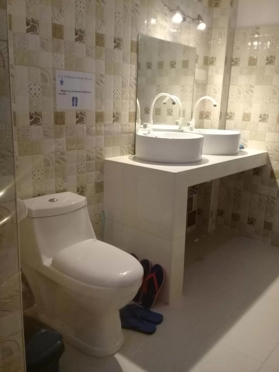 Bathroom in D & B BLUESTAR BEACH RESORT