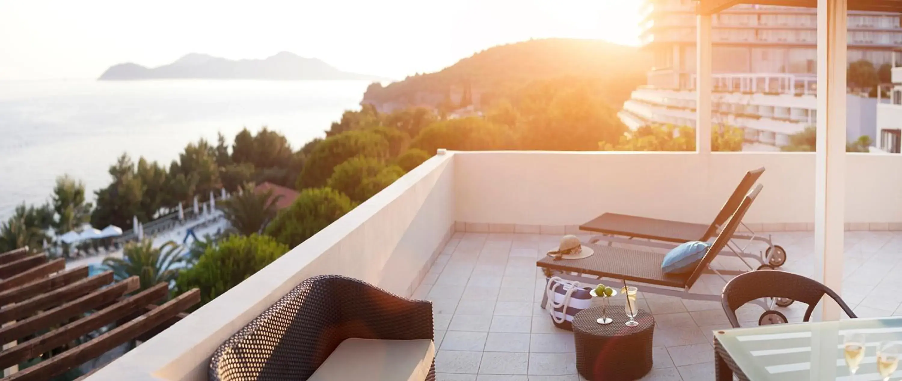 Balcony/Terrace in Sun Gardens Dubrovnik