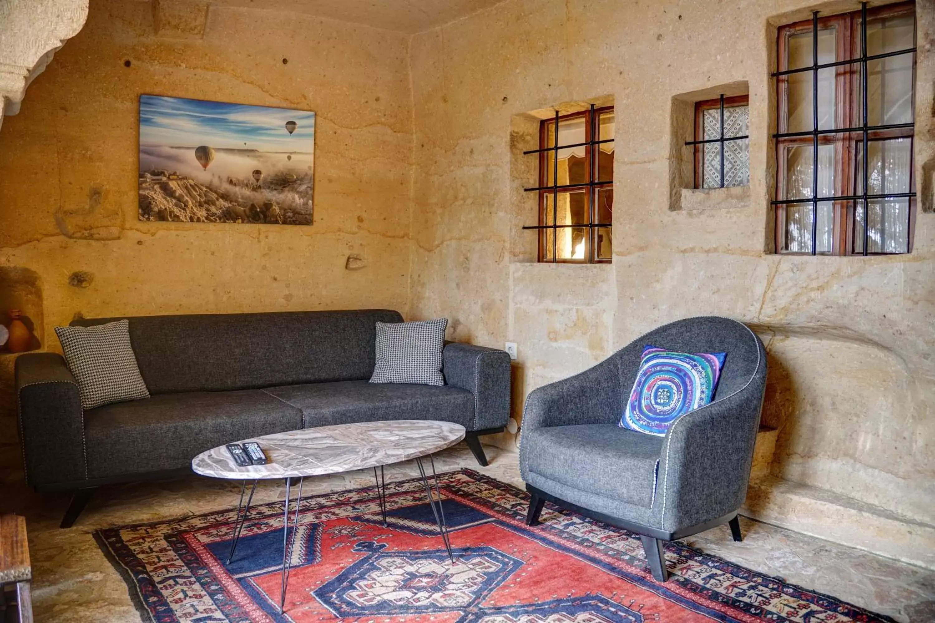 Living room, Seating Area in 4 Oda Cave House - Special Class