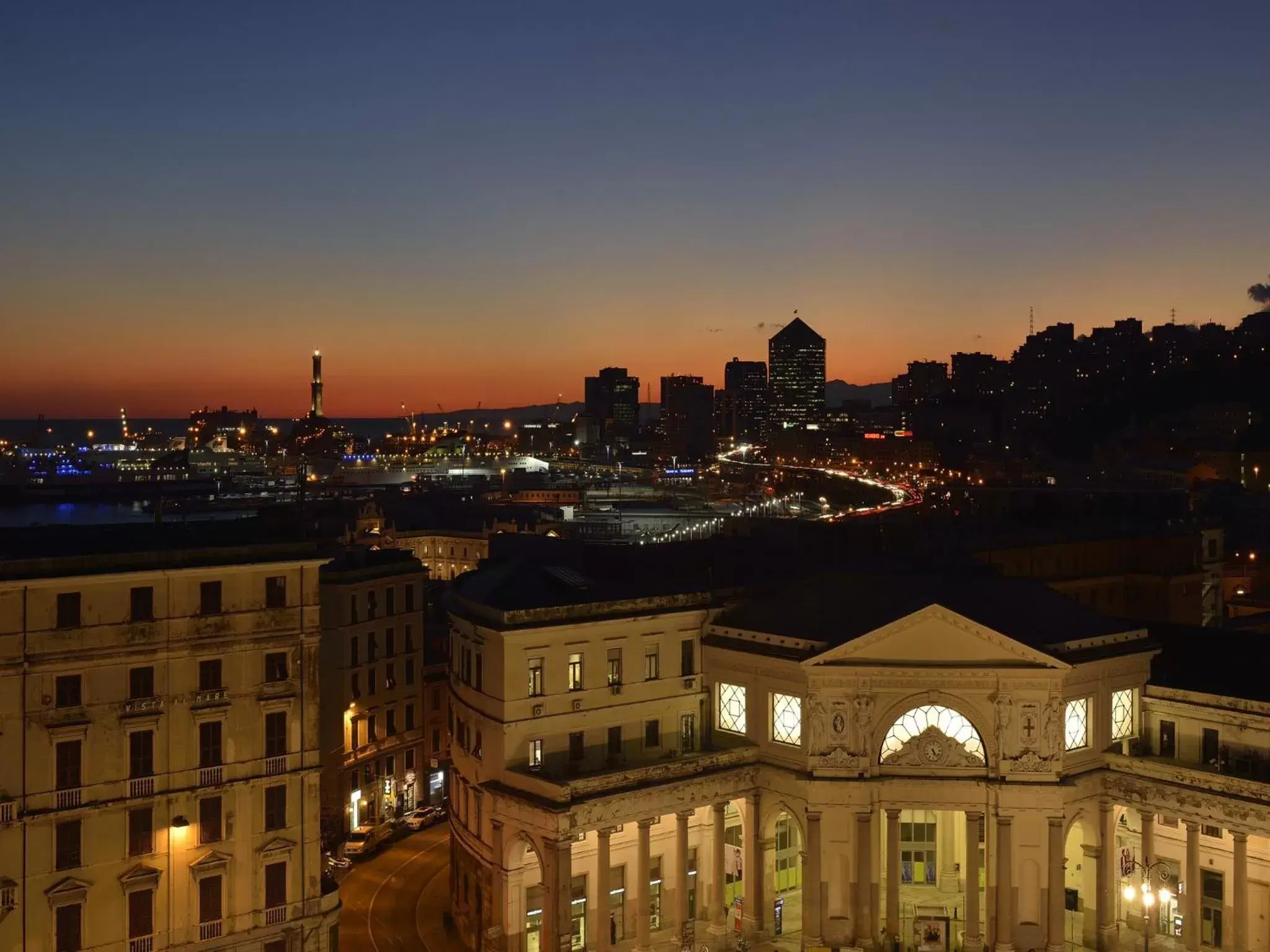 City view in Grand Hotel Savoia