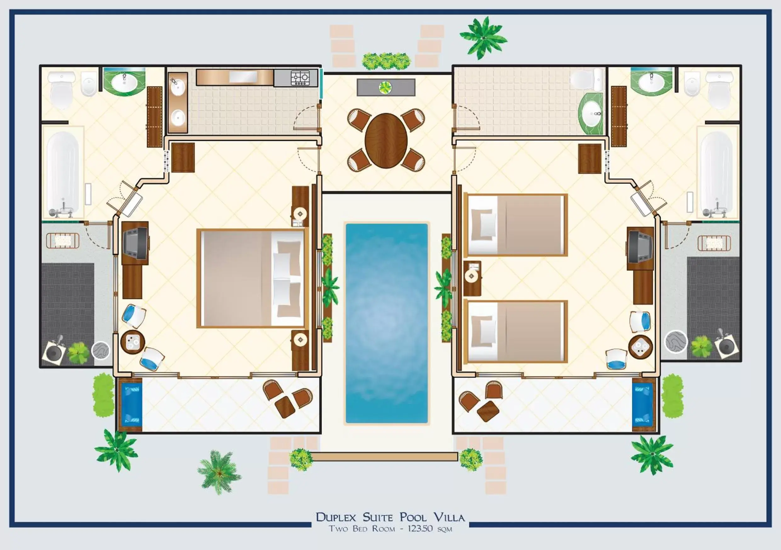 Photo of the whole room, Floor Plan in Puri Bagus Lovina