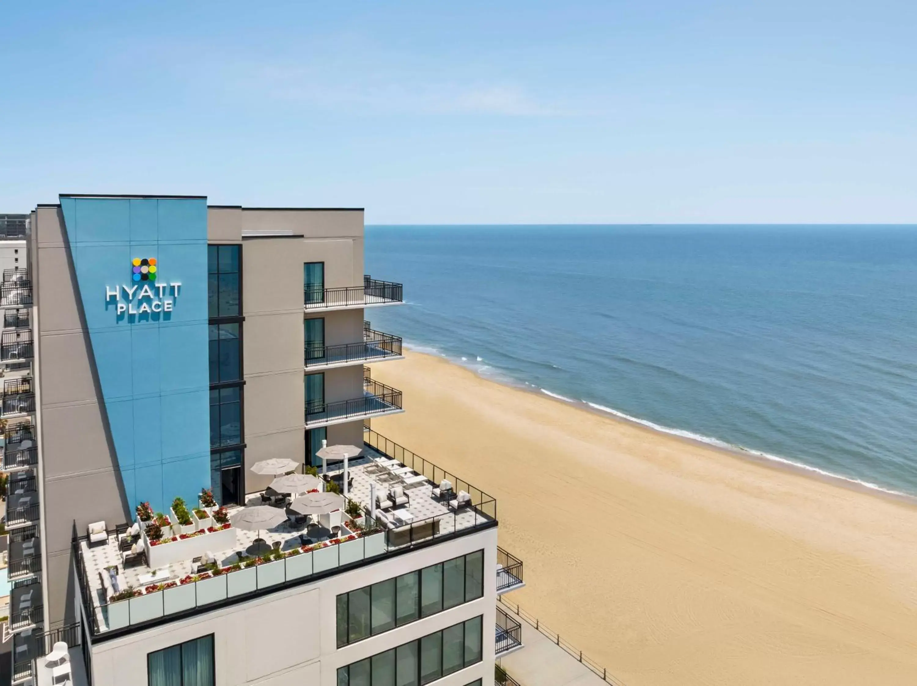 Patio in Hyatt Place Virginia Beach Oceanfront