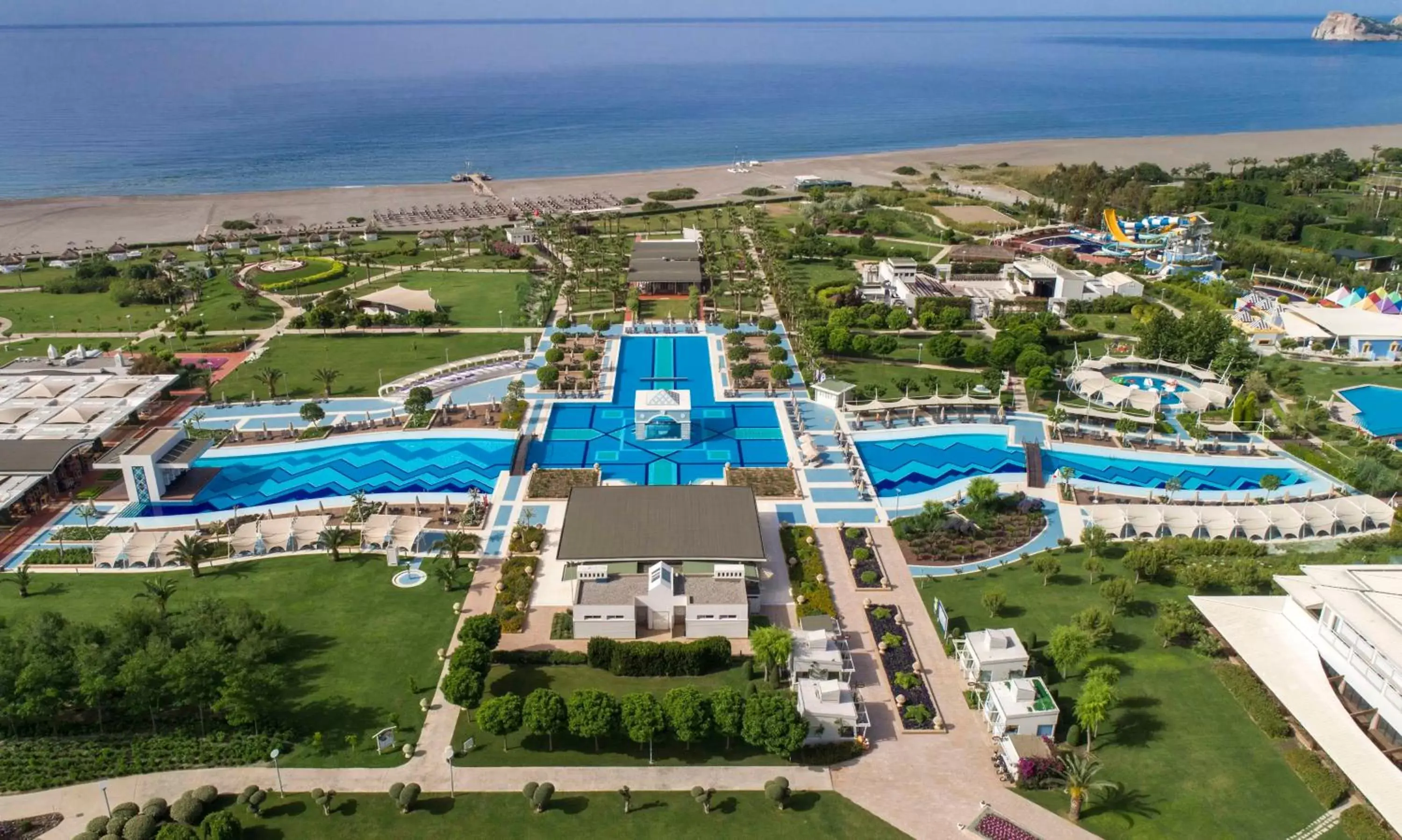 Pool view in Hilton Dalaman Sarigerme Resort & Spa Pool view in Hilton Dalaman Sarigerme Resort & Spa