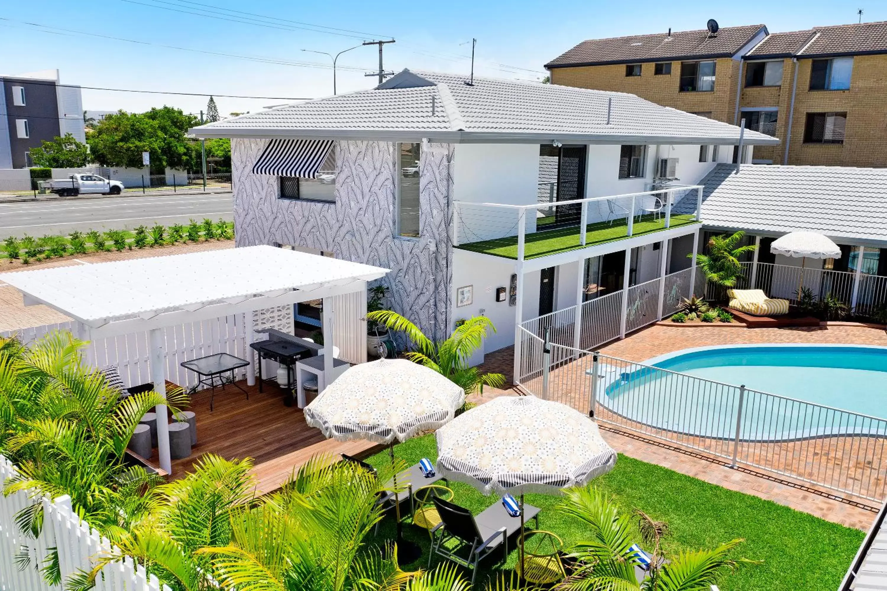 Property building, Pool View in Blue Heron Boutique Motel