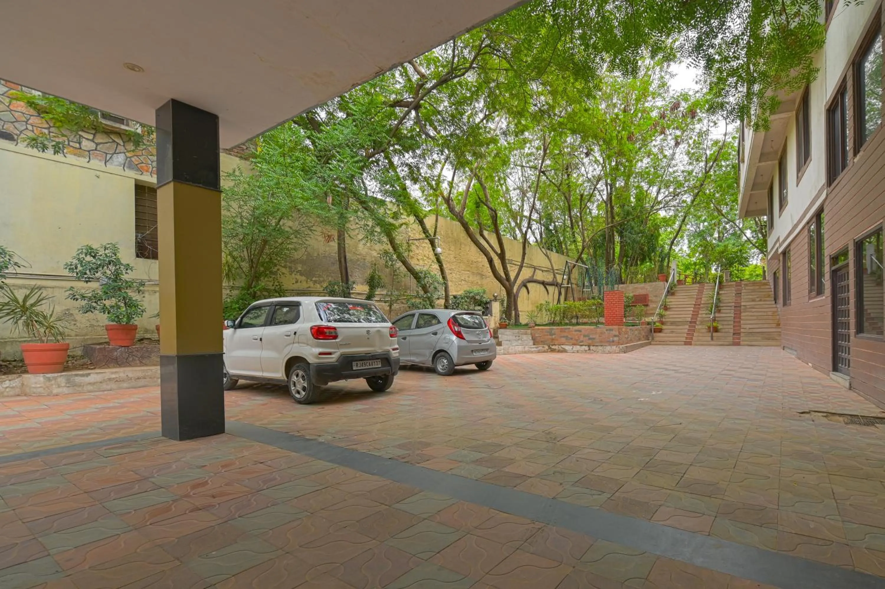 Parking in The Byke Grassfield Resort with Outdoor Pool, Shyam Nagar, Jaipur