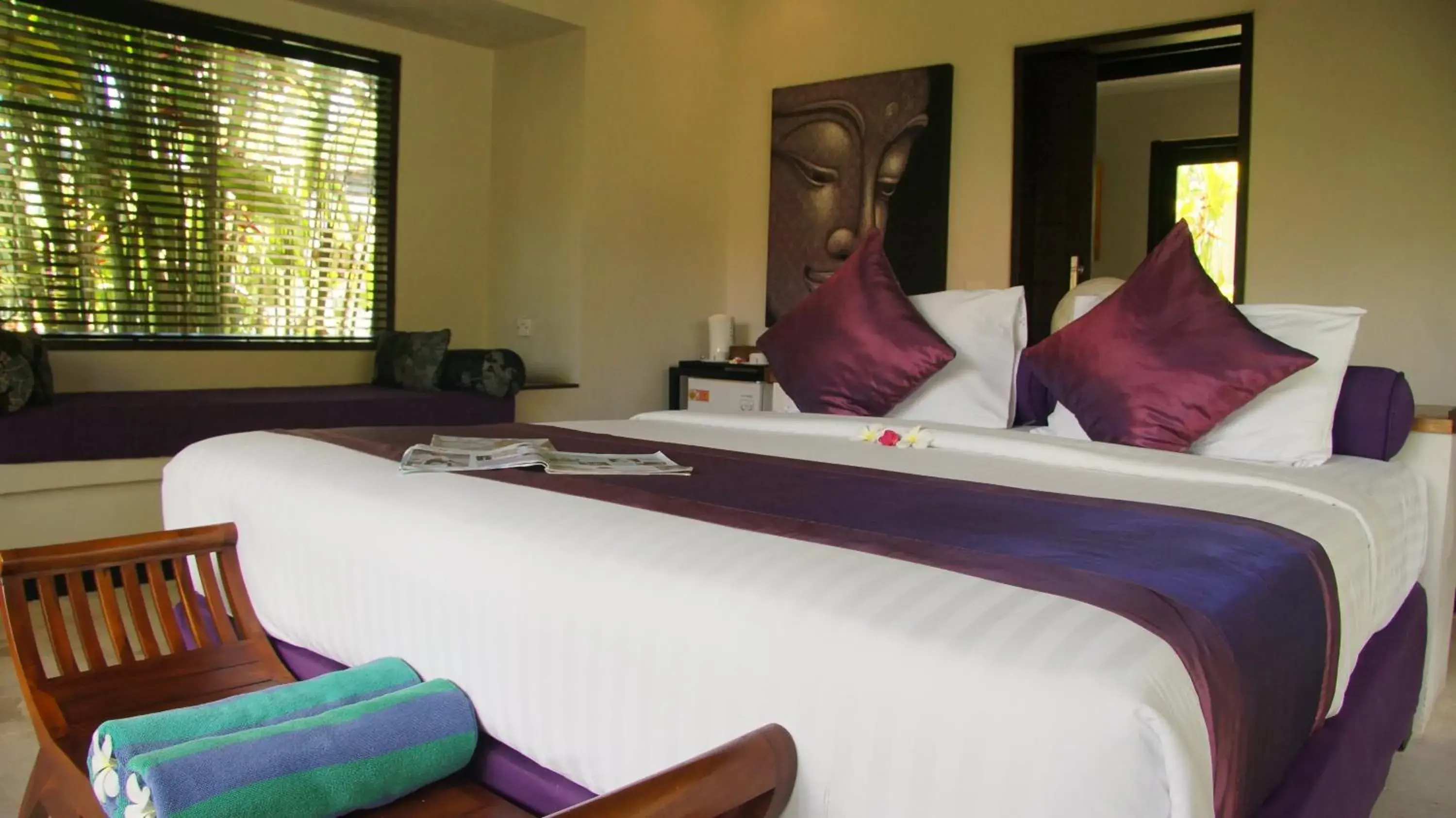 Bed in Katala Suites and Villas