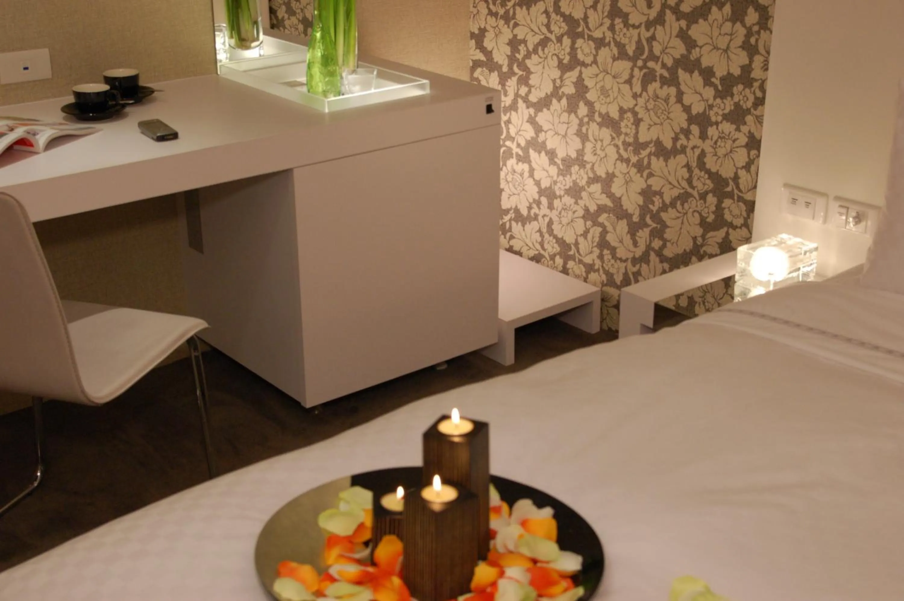 Decorative detail, Bed in Hotel Purity