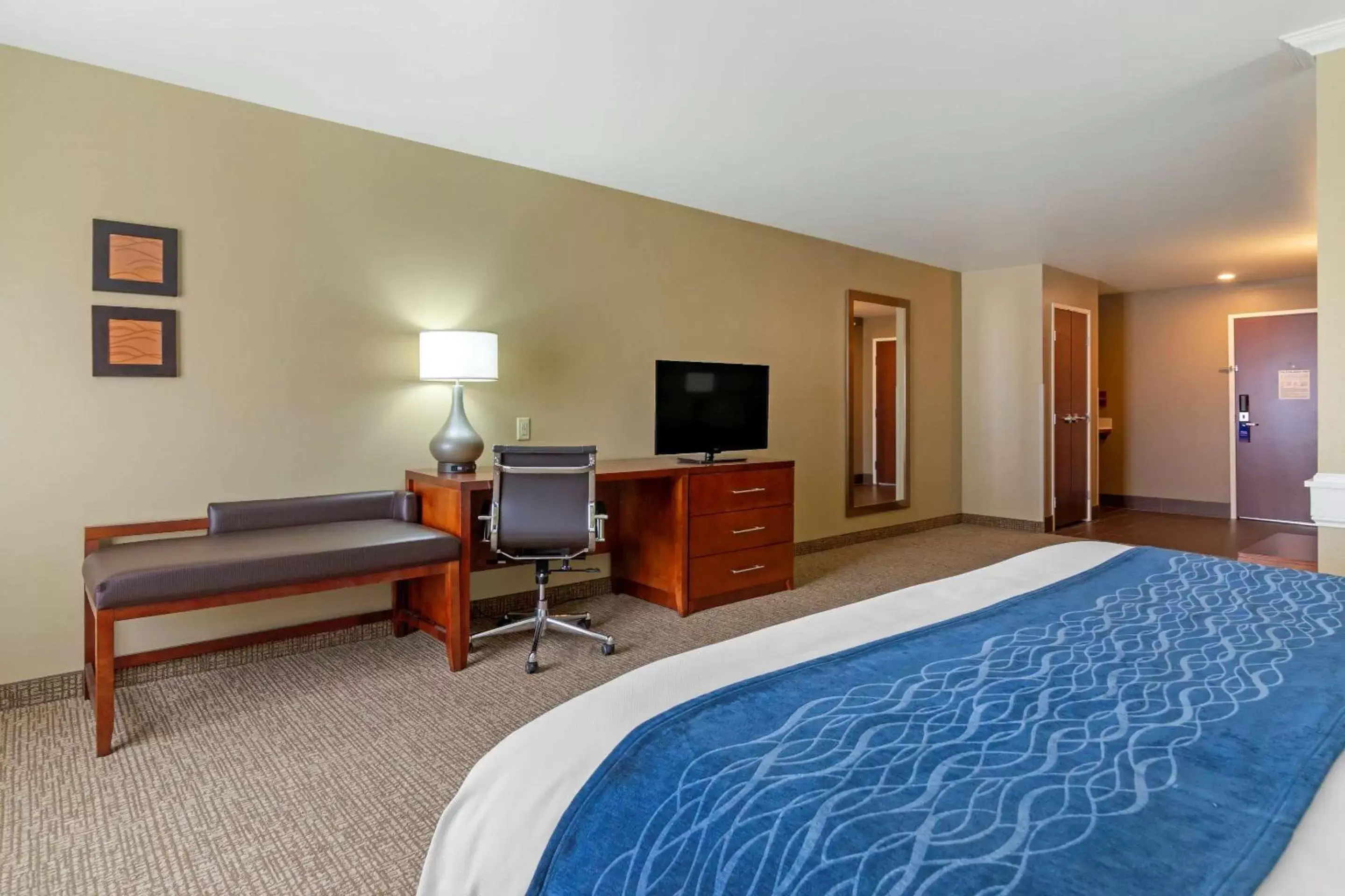 Photo of the whole room, Bed in Comfort Inn & Suites Mandan - Bismarck