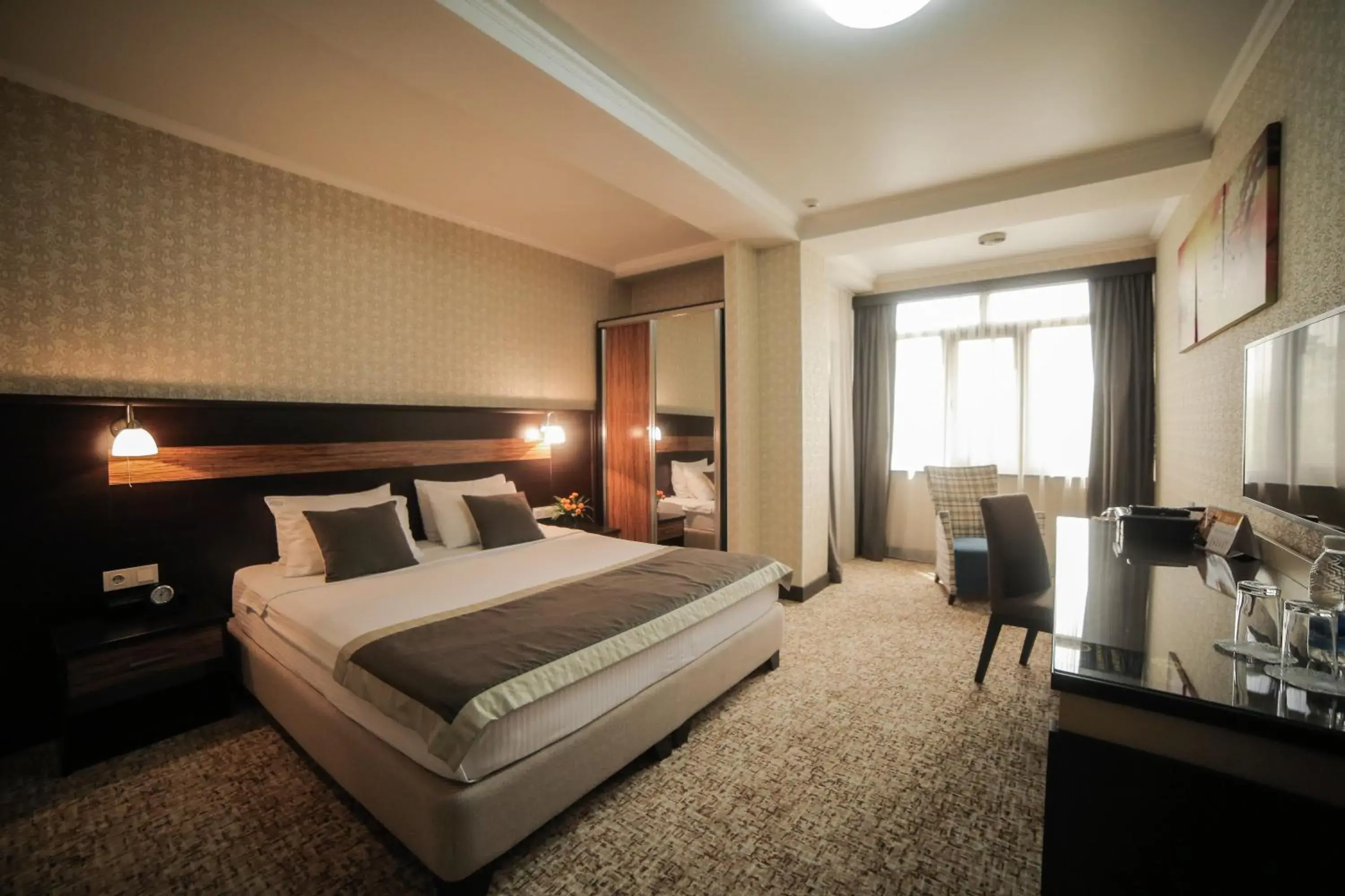 Bed in Onyx Hotel Bishkek