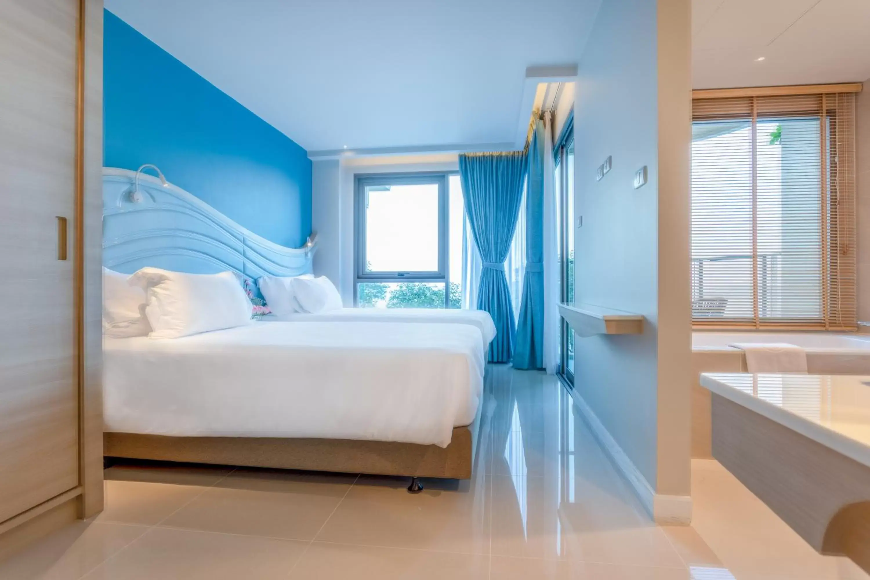 Bedroom, Bed in Centara Sonrisa Residences & Suites Sriracha - SHA Extra Plus Bedroom, Bed in Centara Sonrisa Residences & Suites Sriracha - SHA Extra Plus