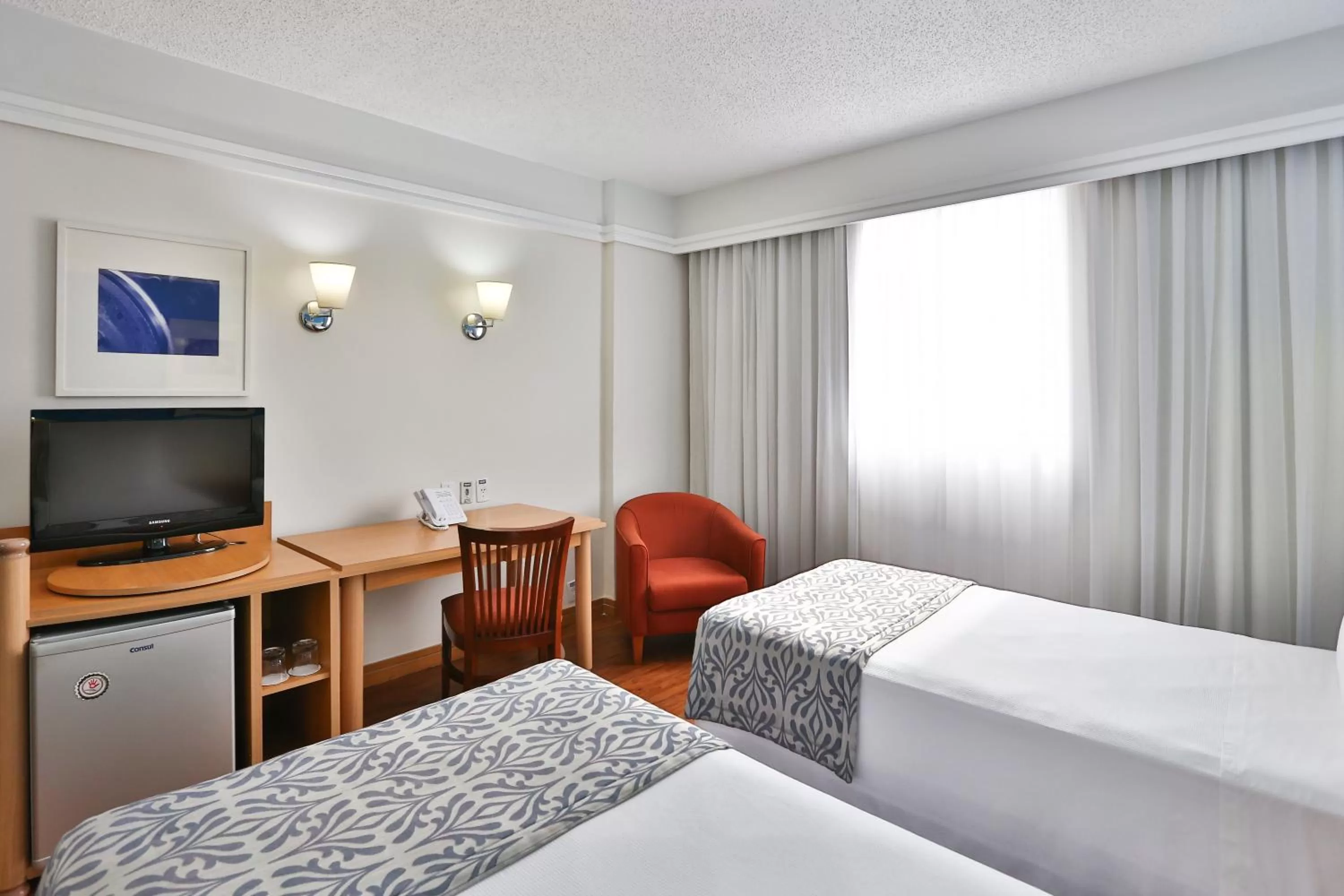 Bed in Slaviero São Paulo Downtown