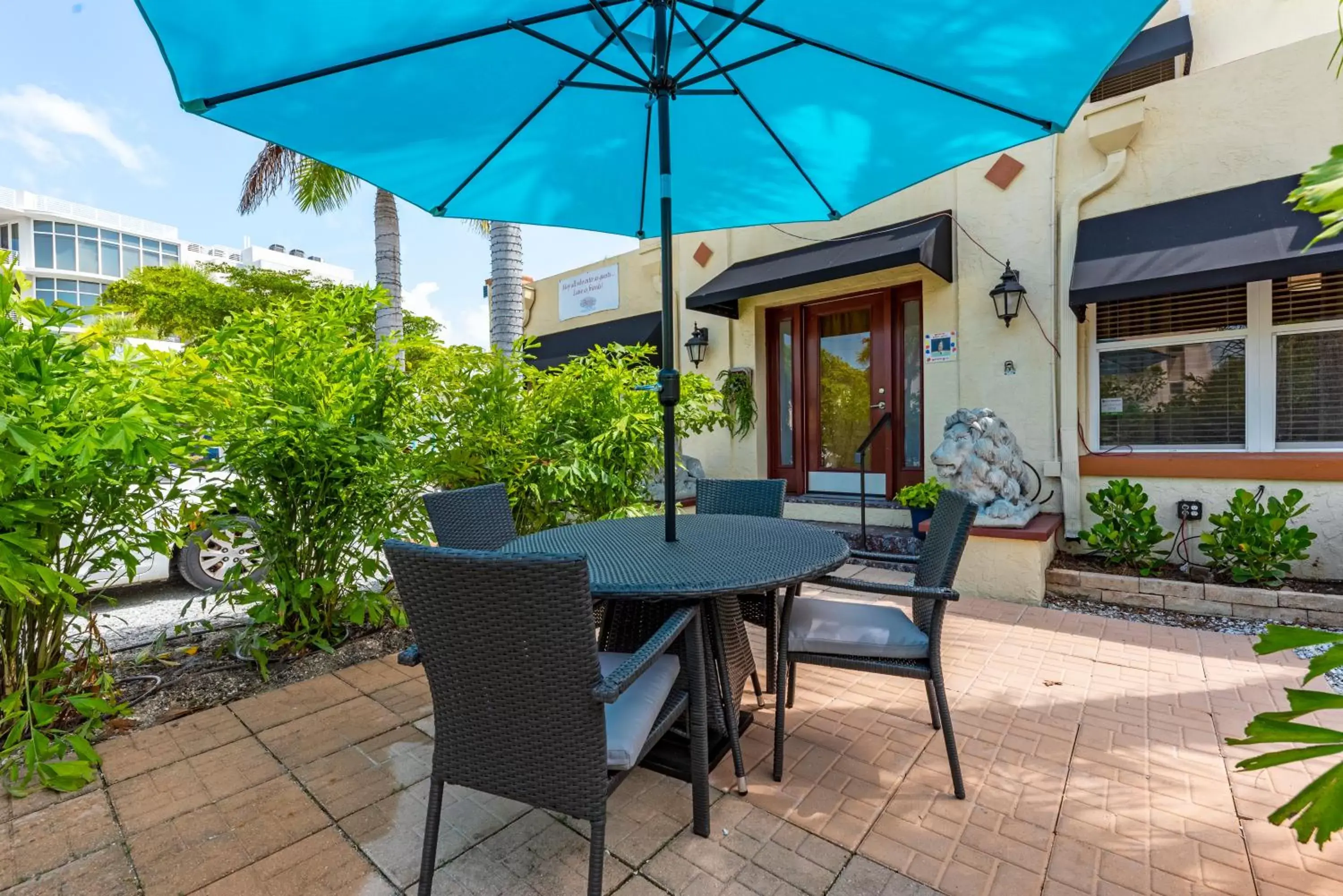 Patio in The Ringling Beach House