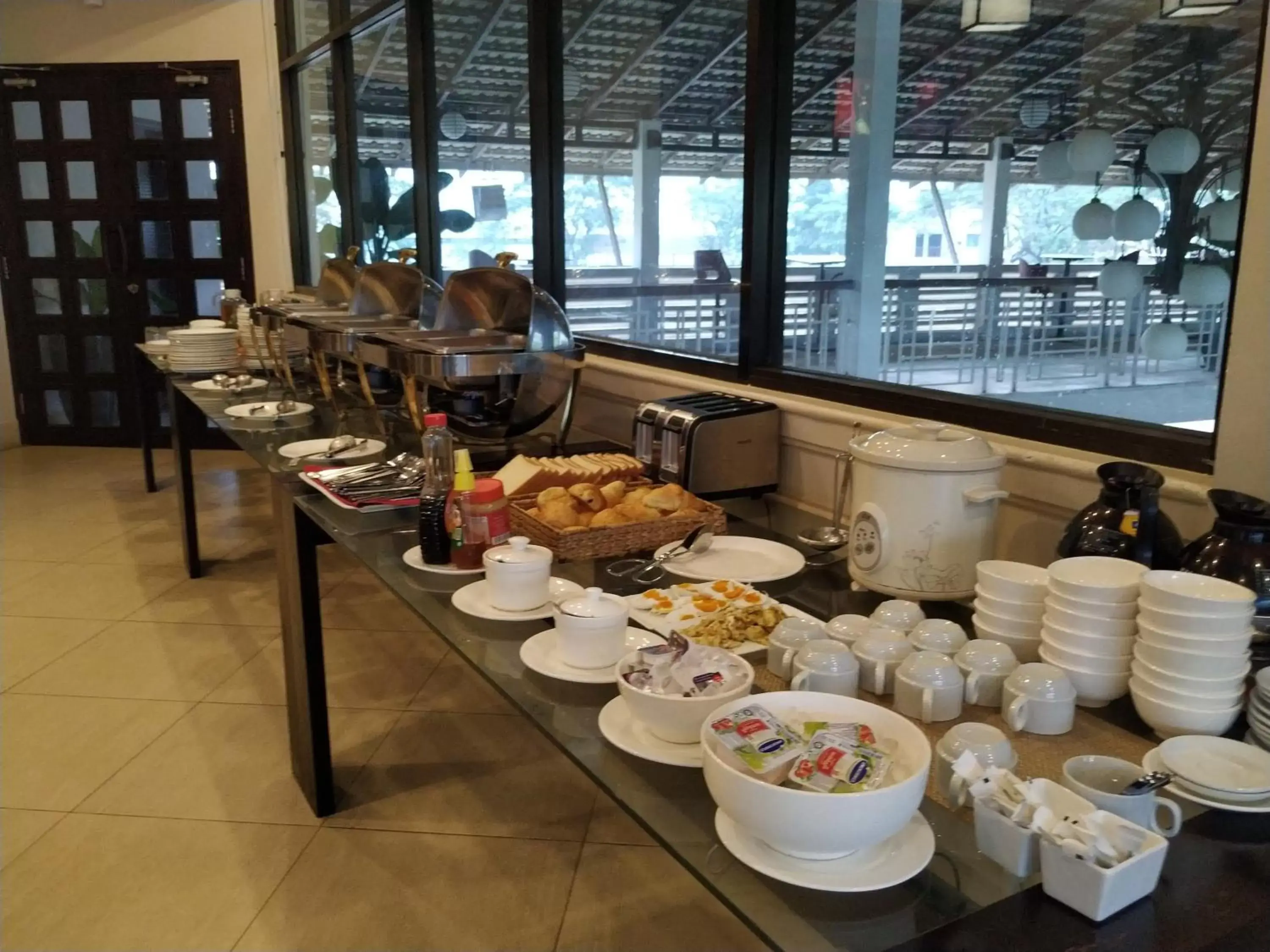 Buffet breakfast in Cambodian Country Club