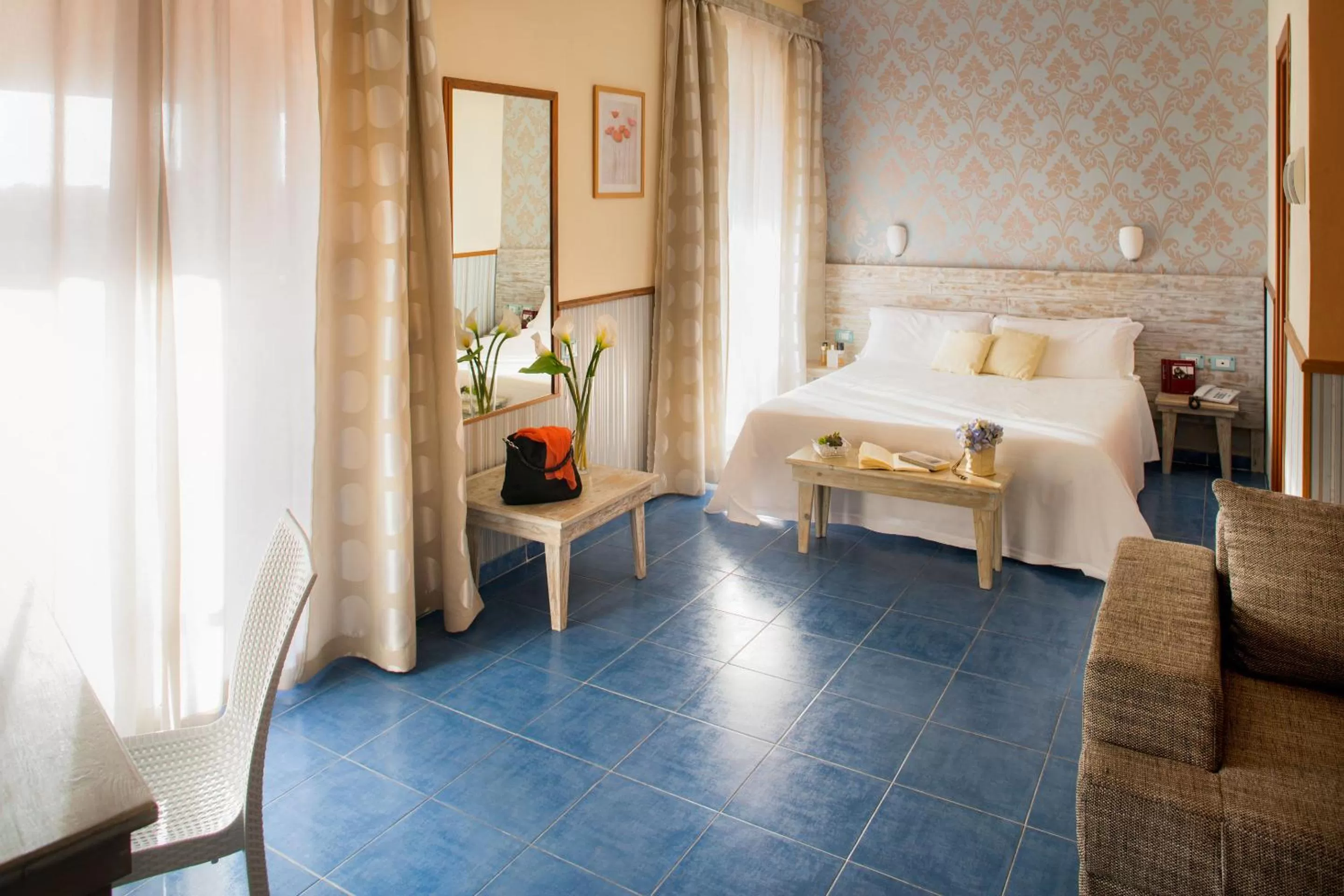 Bedroom, Bed in Ostia Antica Park Hotel & Spa