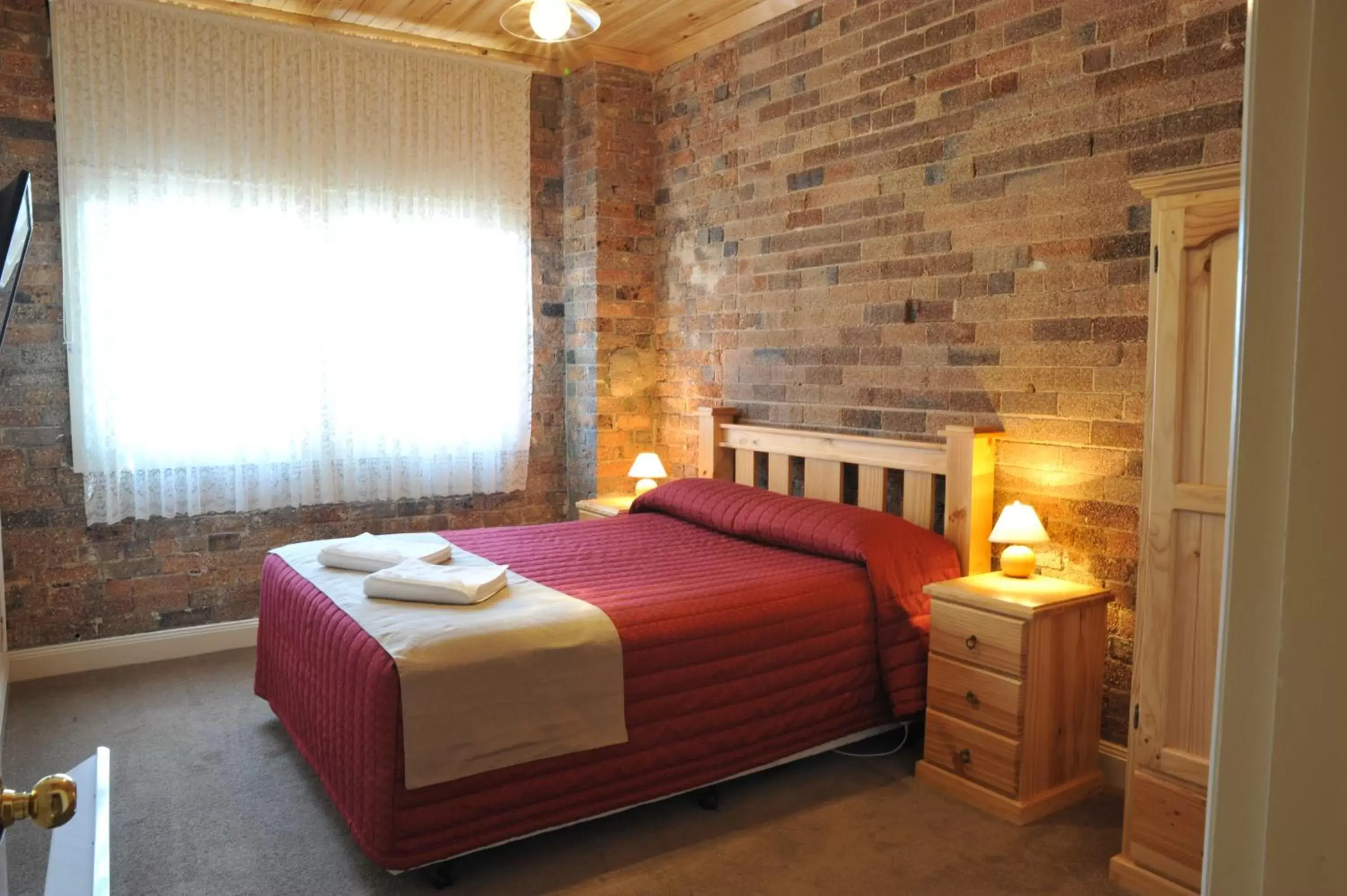 Bed in Black Gold Motel Bed in Black Gold Motel