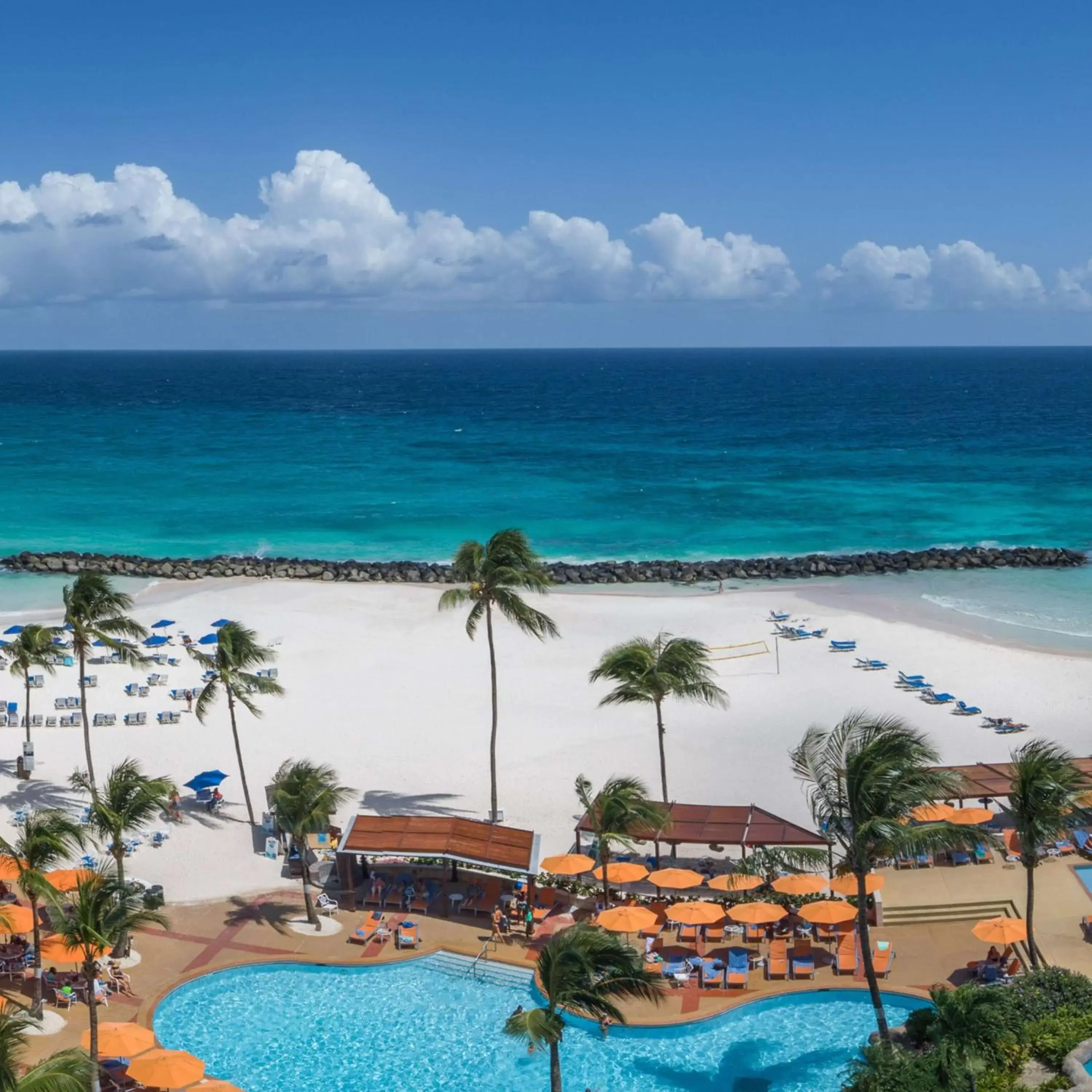 Pool View in Hilton Barbados Resort