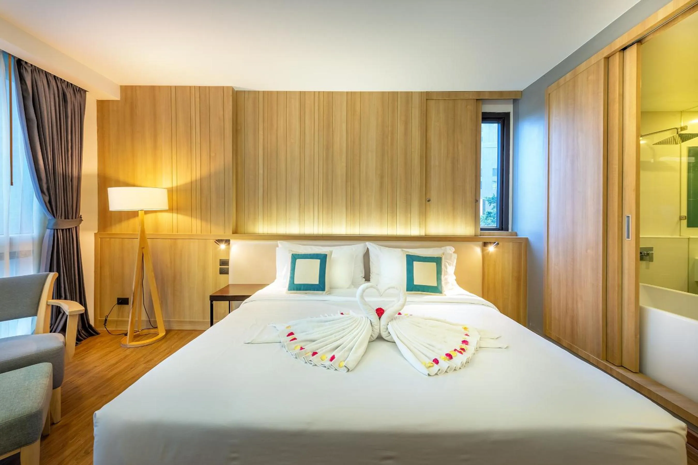 Bed in D Varee Diva Central Rayong