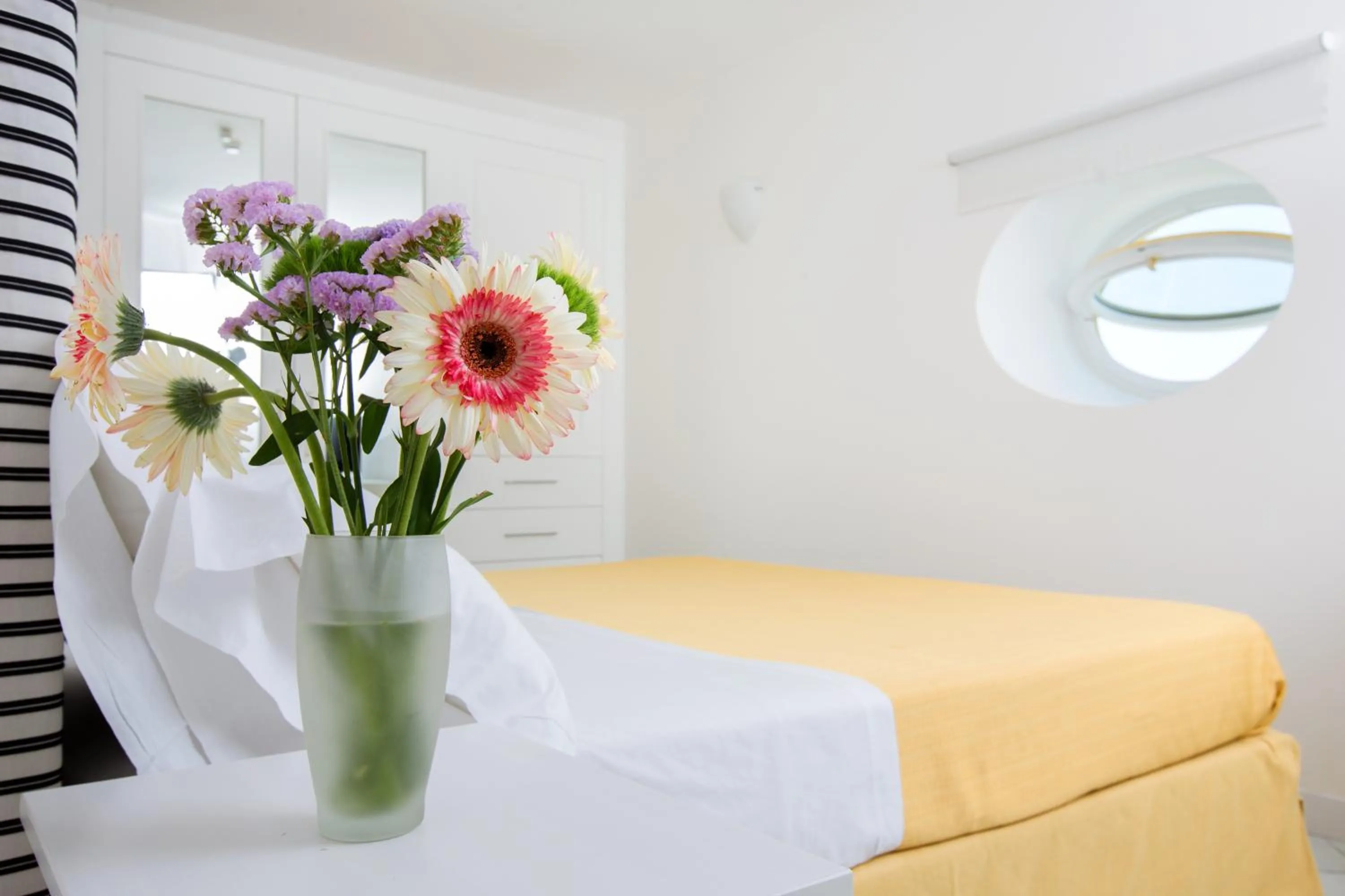 Decorative detail, Bed in Hotel Torre Barbara