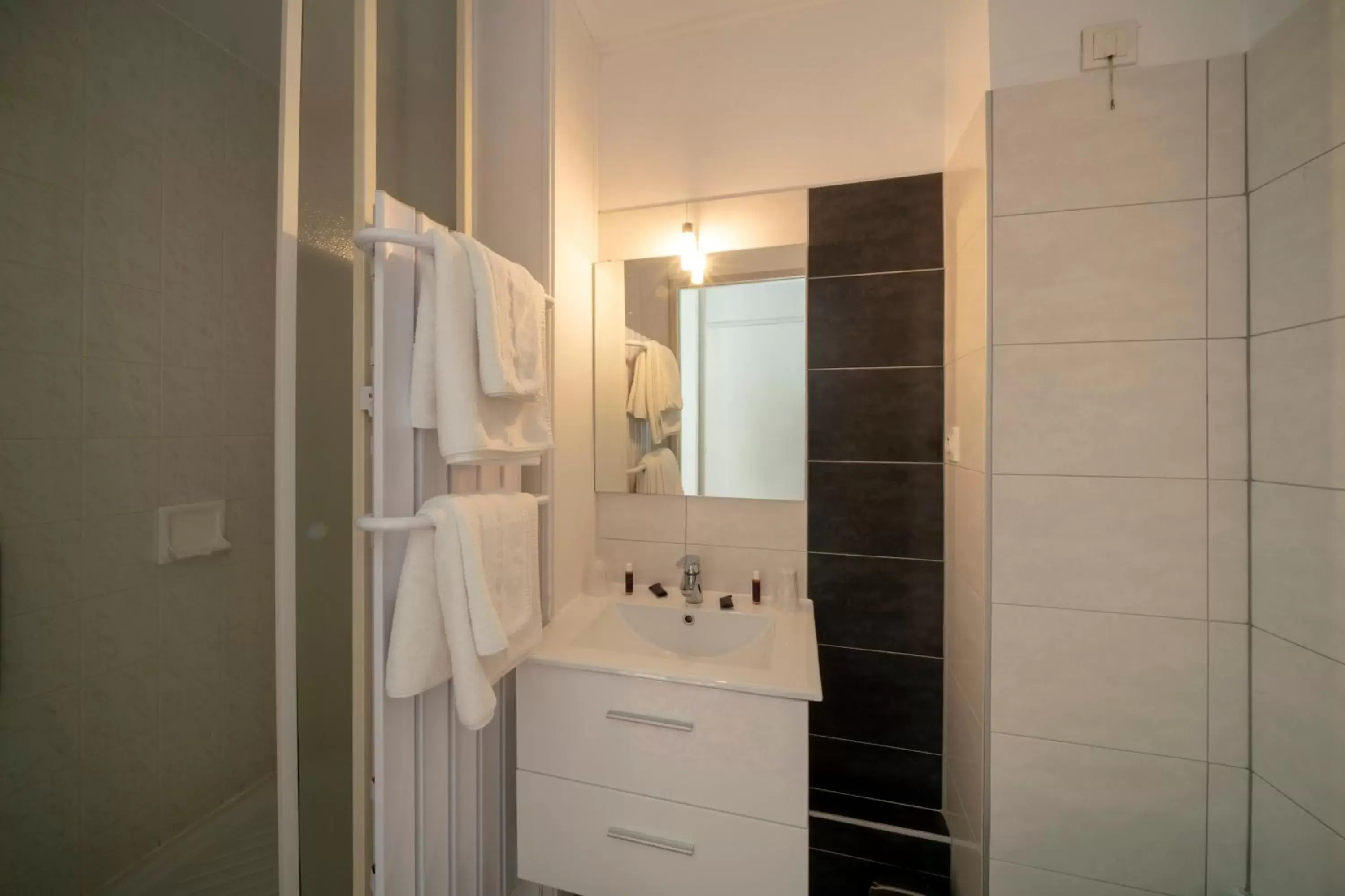 Shower, Bathroom in Hotel Majestic Alsace - Strasbourg Nord