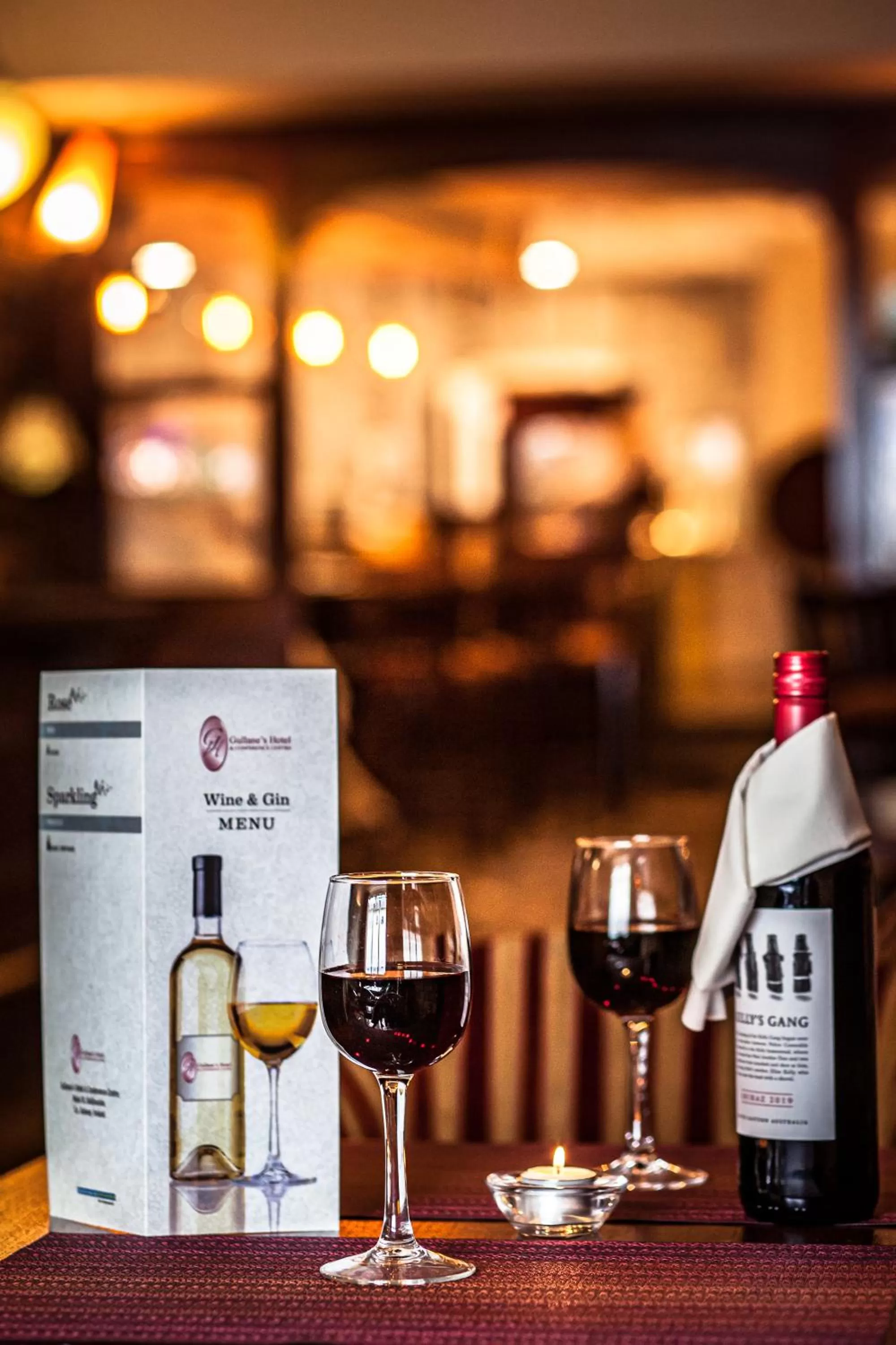 Alcoholic drinks in Gullane's Hotel